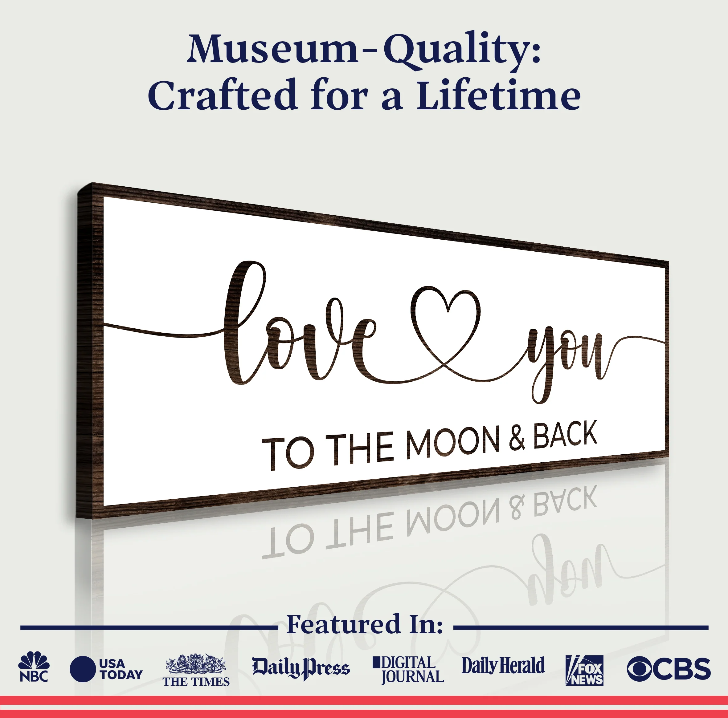 Love You To The Moon And Back Sign II - Image 4