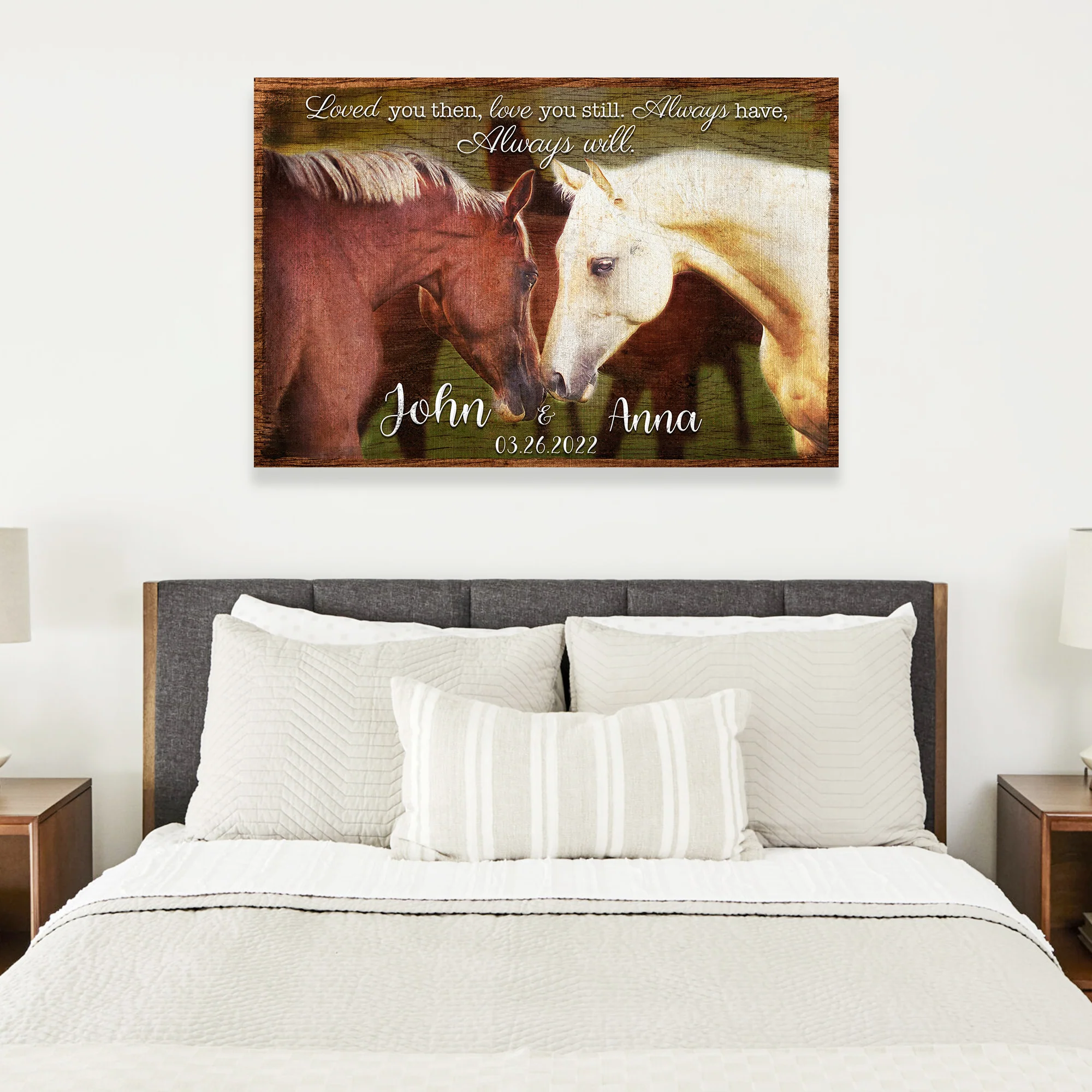 Loved You Then, Love You Still Horse Couple Sign II - Image 3