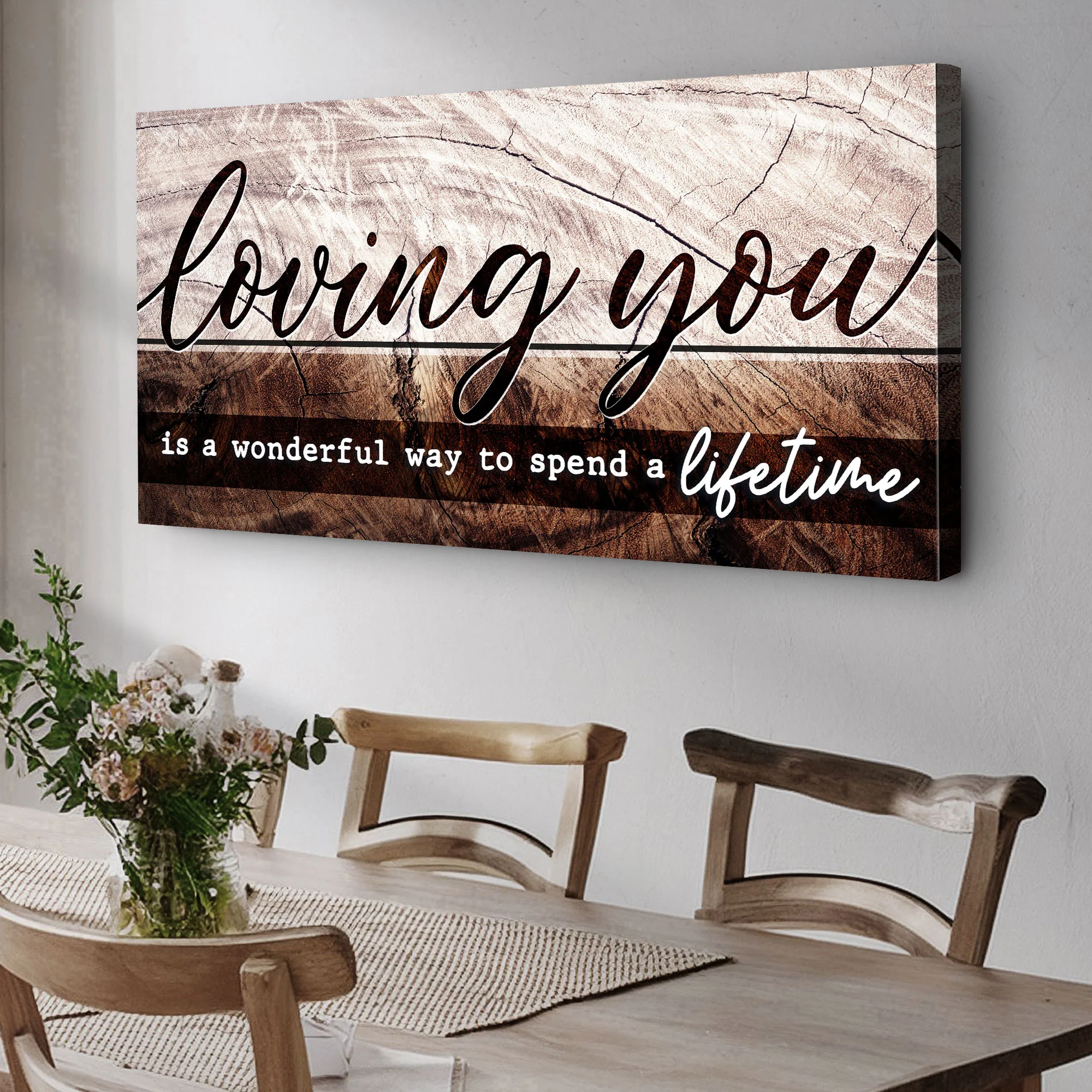 Loving You Is A Wonderful Way To Spend A Lifetime Sign II - Image 3