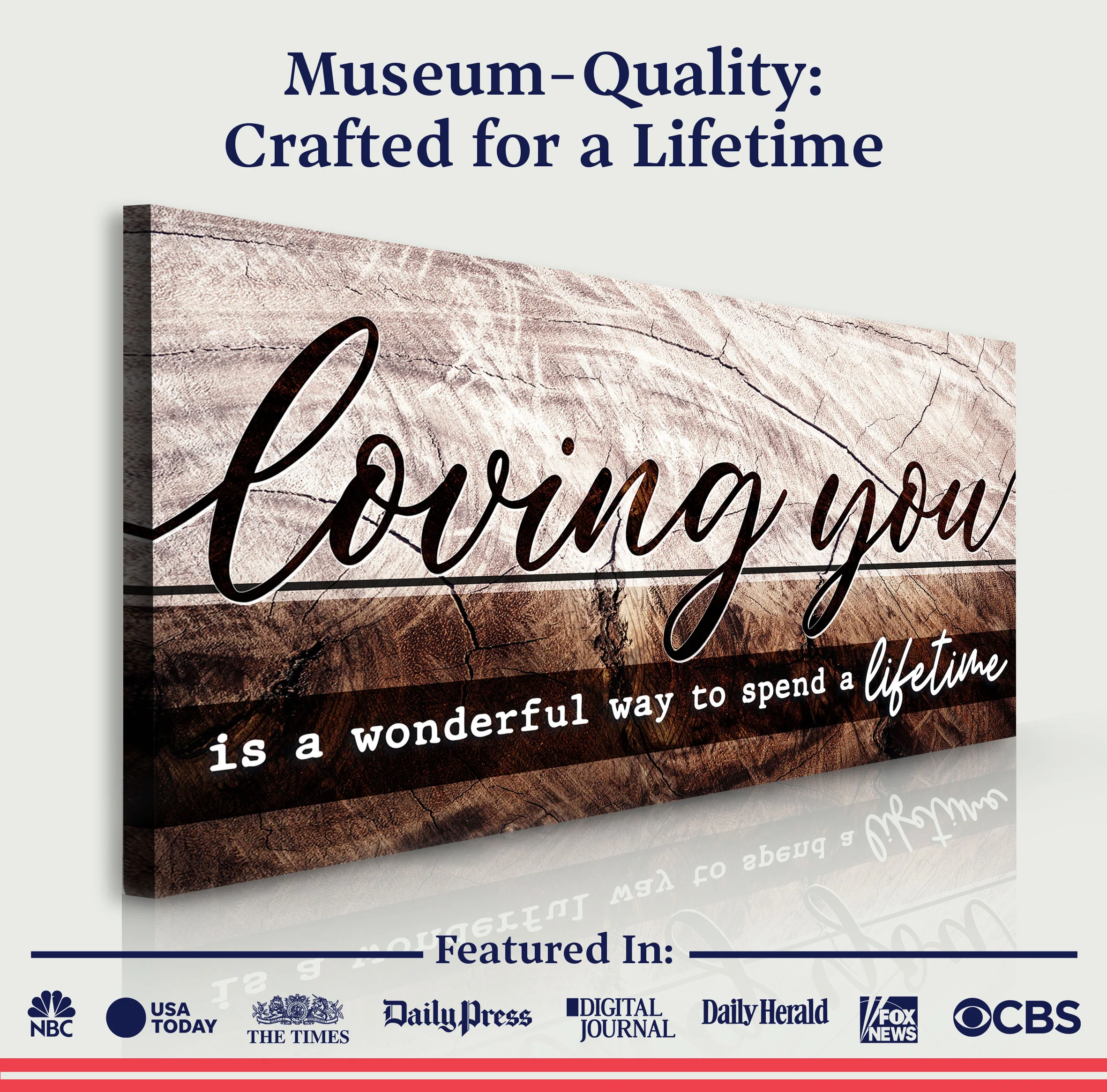 Loving You Is A Wonderful Way To Spend A Lifetime Sign II - Image 5