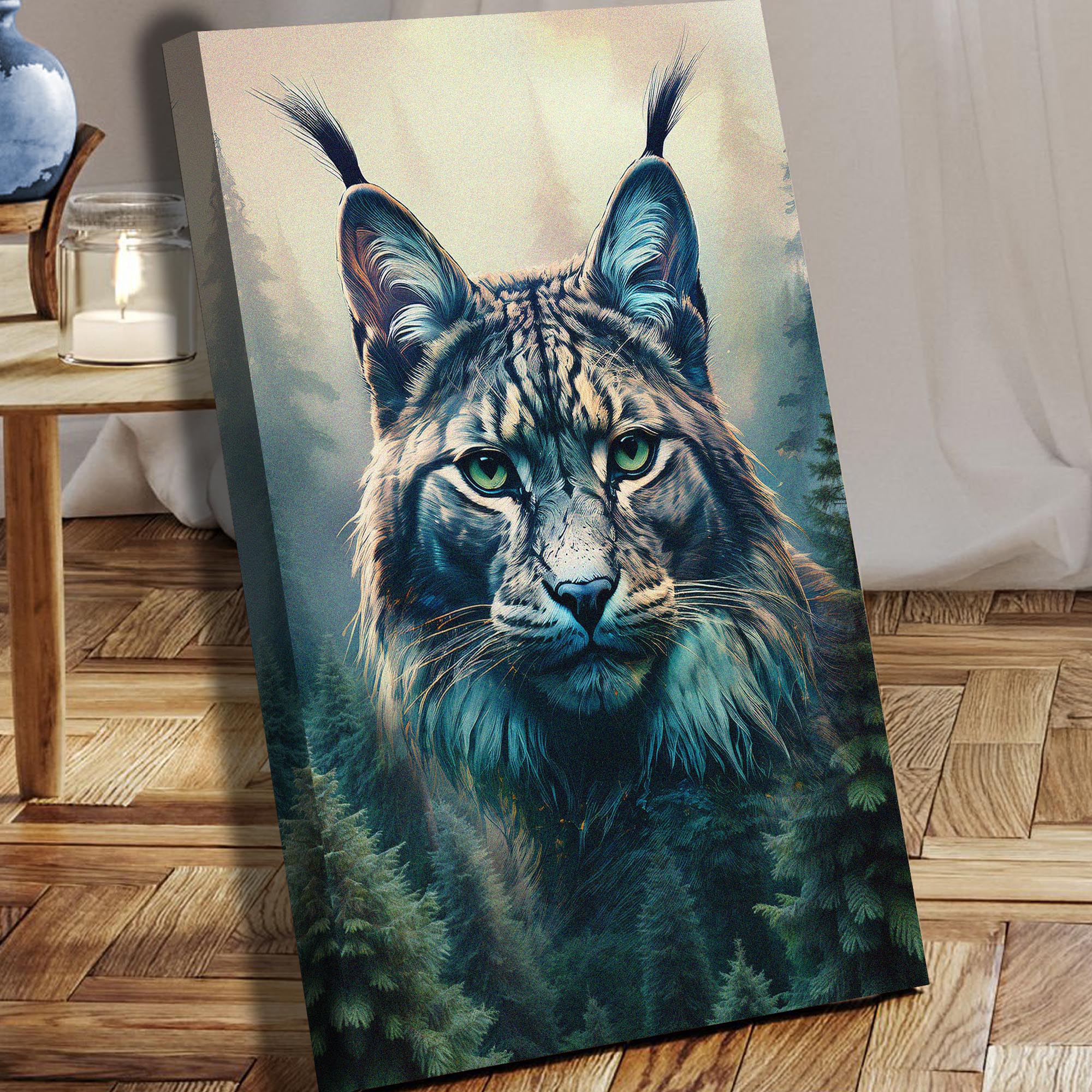 Lynx Double Exposure Wall Art - Image 5