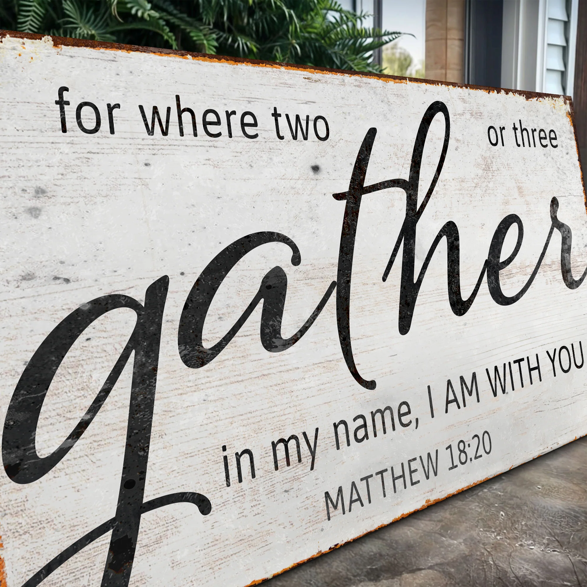 Matthew 18:20: Gather Faith Sign II - Image 4