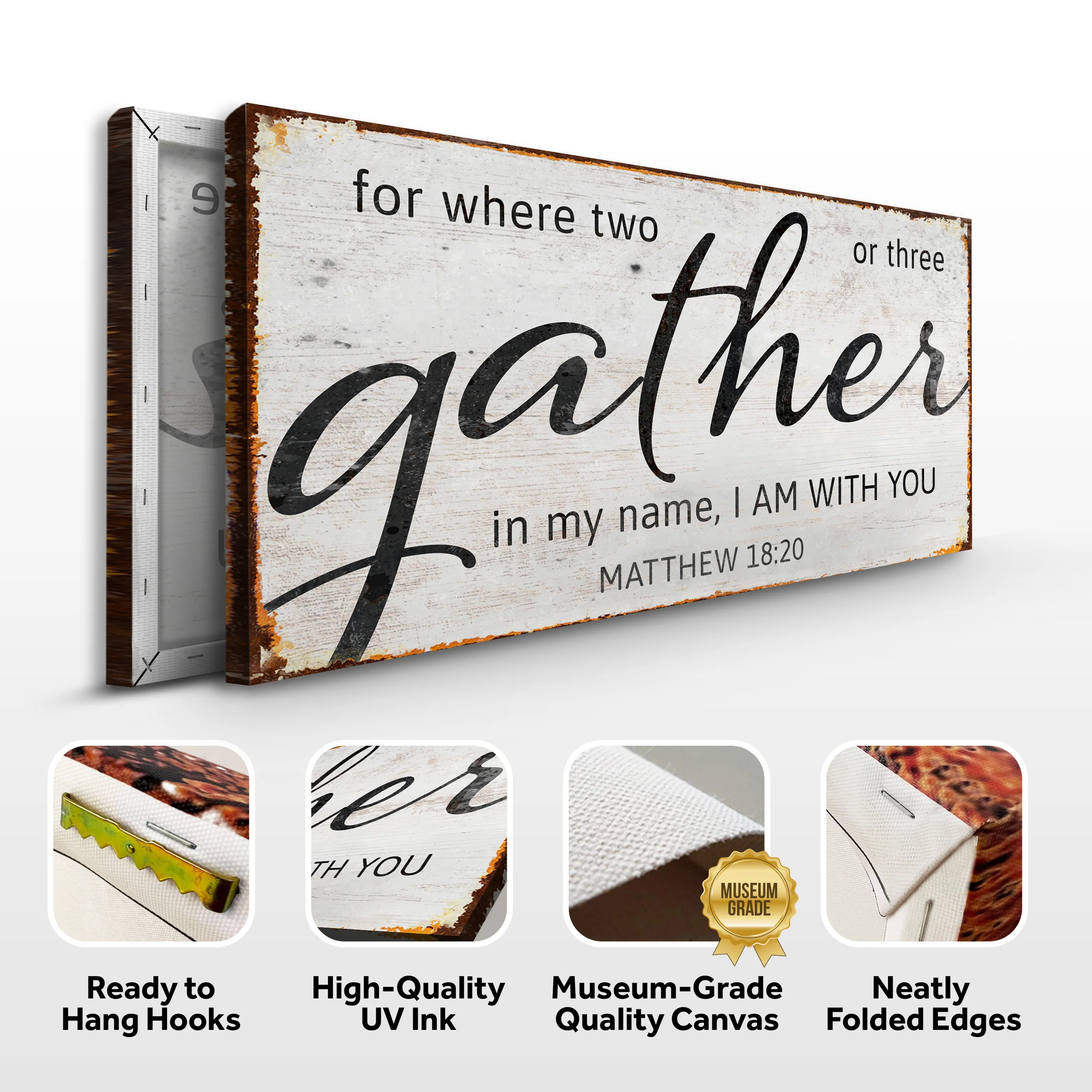 Matthew 18:20: Gather Faith Sign II - Image 7