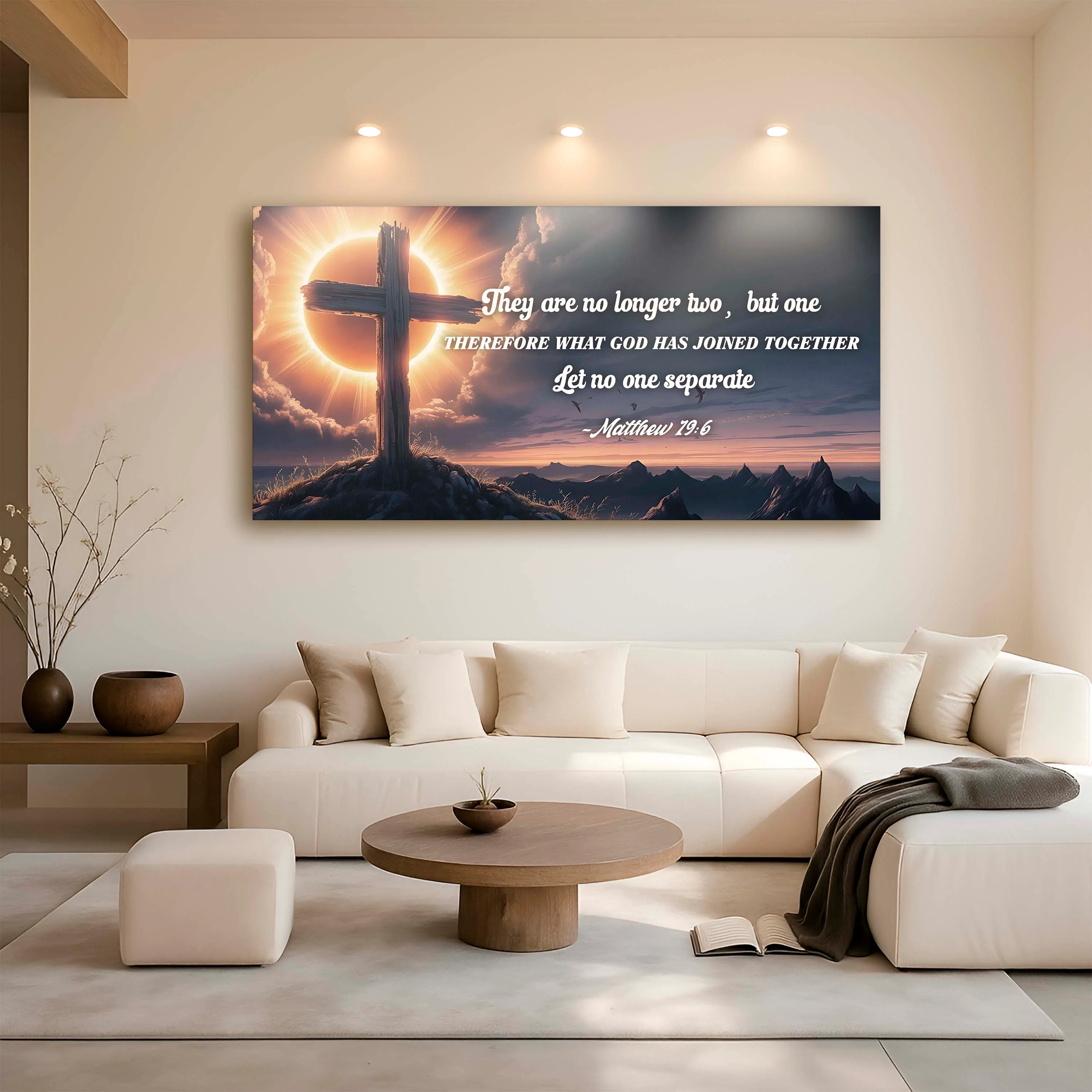 Matthew 19:6 - They Are No Longer Two But One Faith Sign - Image 6