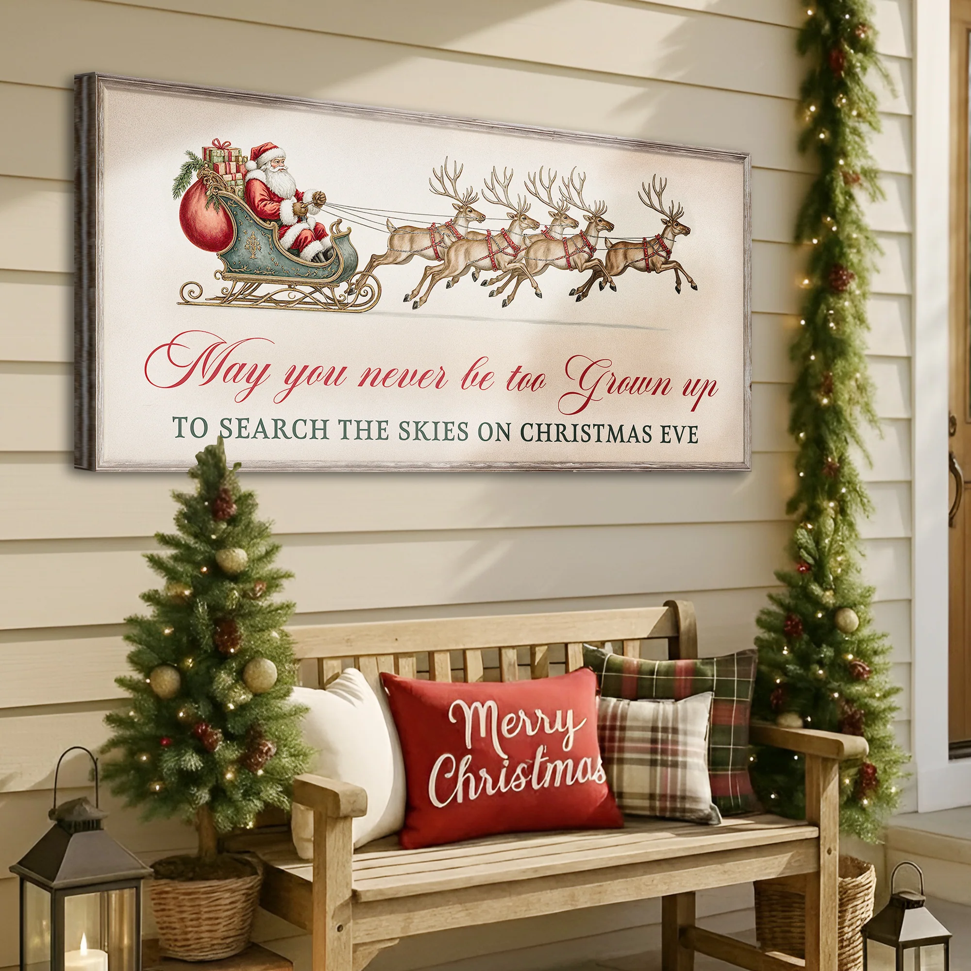 May You Never Be Too Grown Up To Search The Skies On Christmas Eve Sign III - Image 2