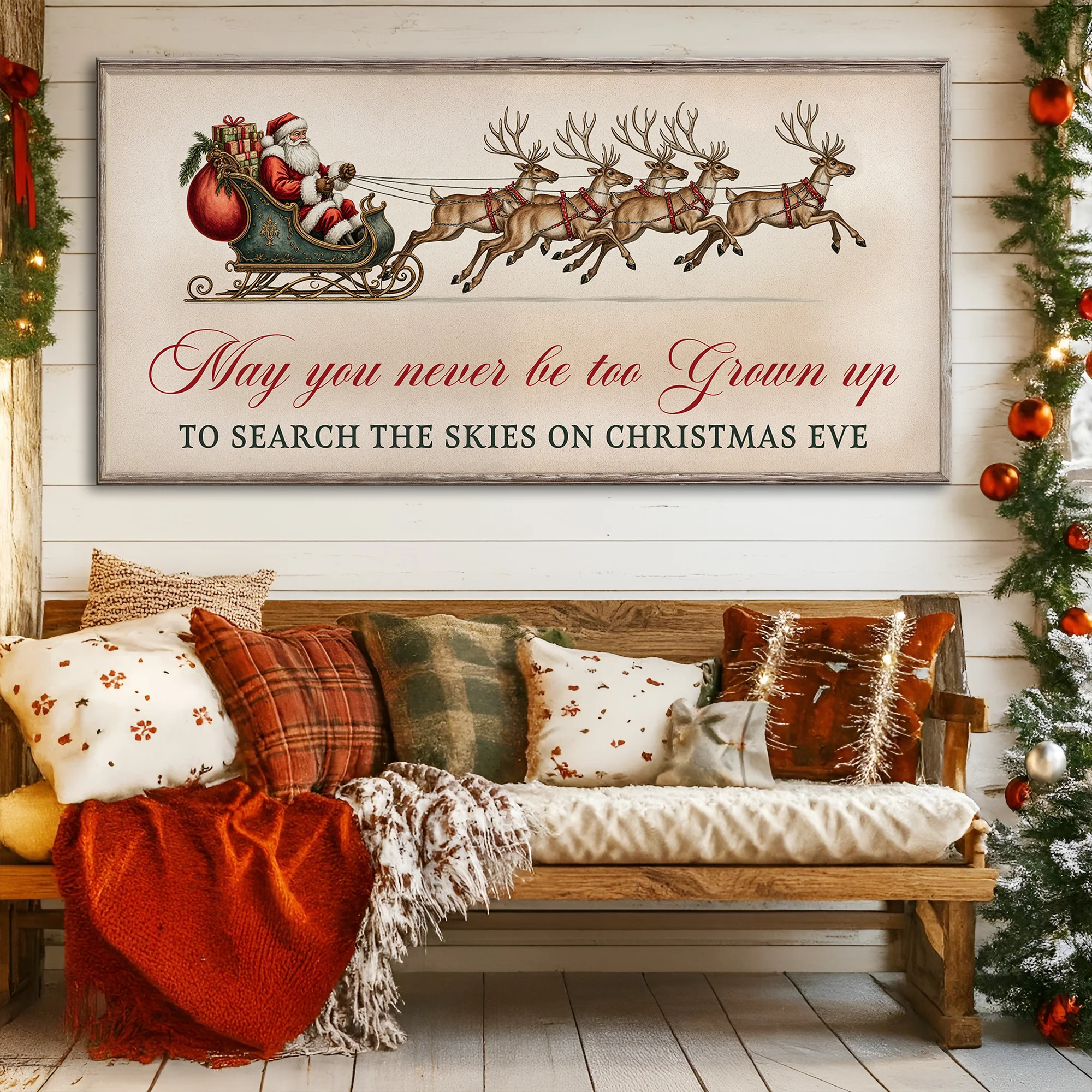 May You Never Be Too Grown Up To Search The Skies On Christmas Eve Sign III - Image 3
