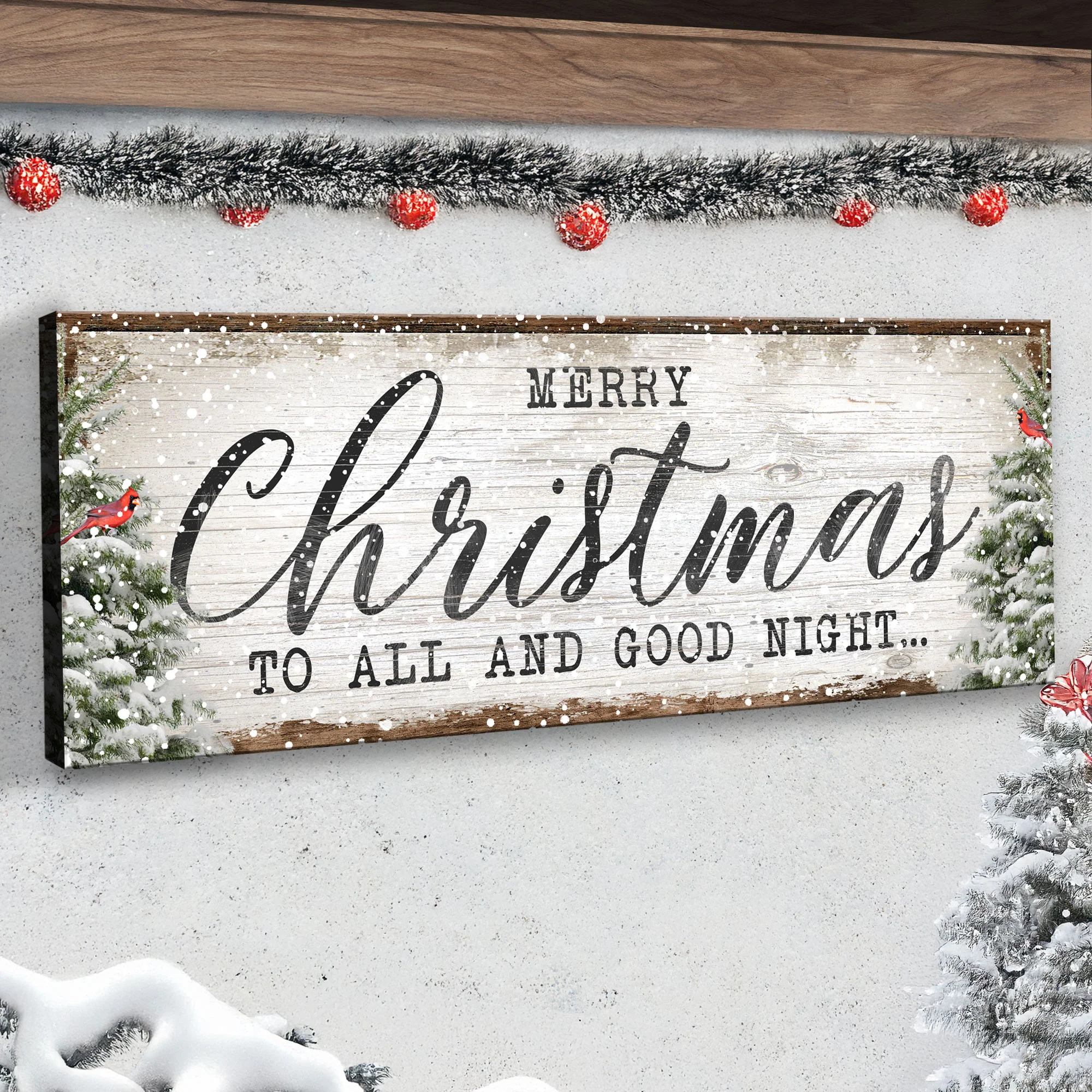 Merry Christmas To All And Goodnight Sign - Image 3