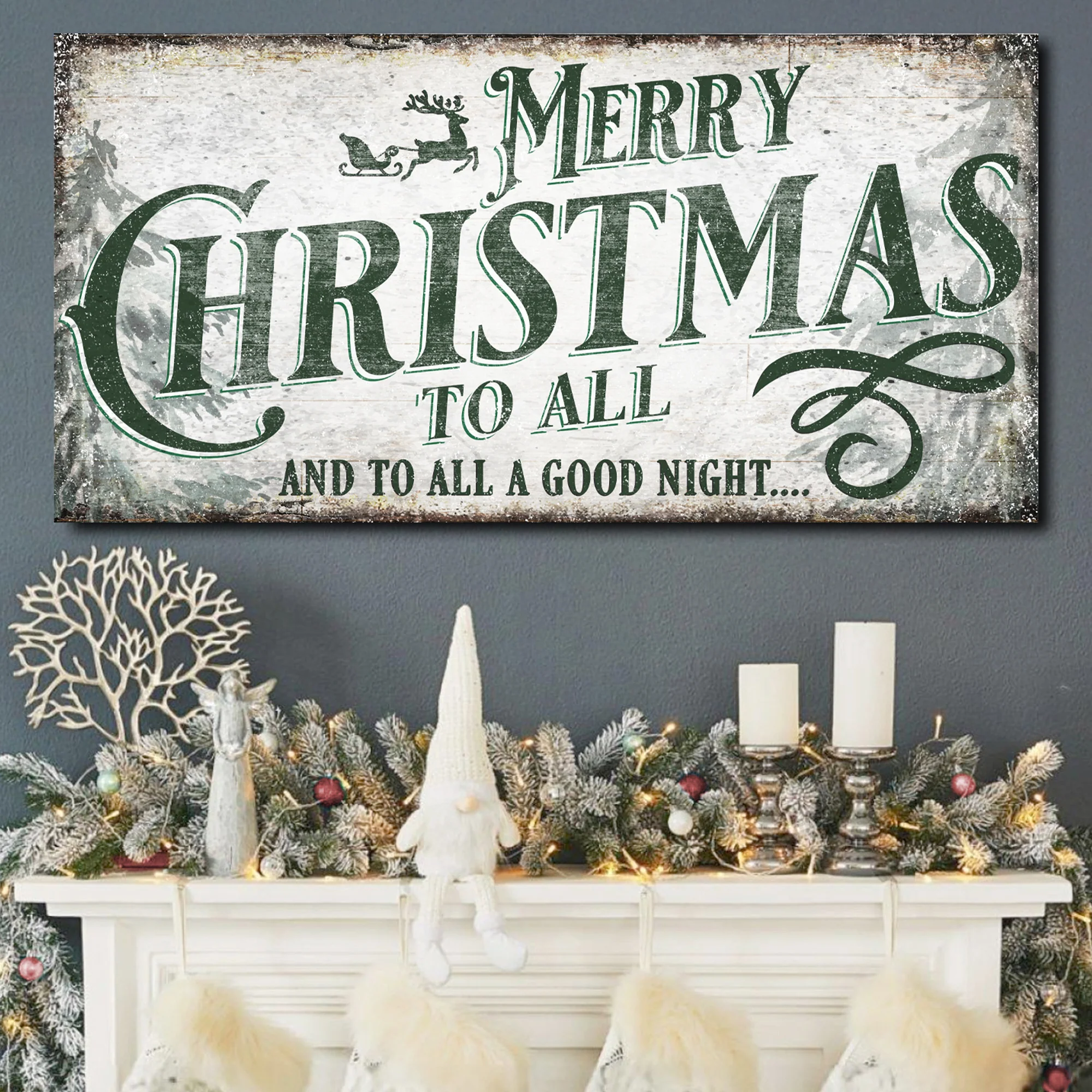 Merry Christmas To All And Goodnight Sign II - Image 2
