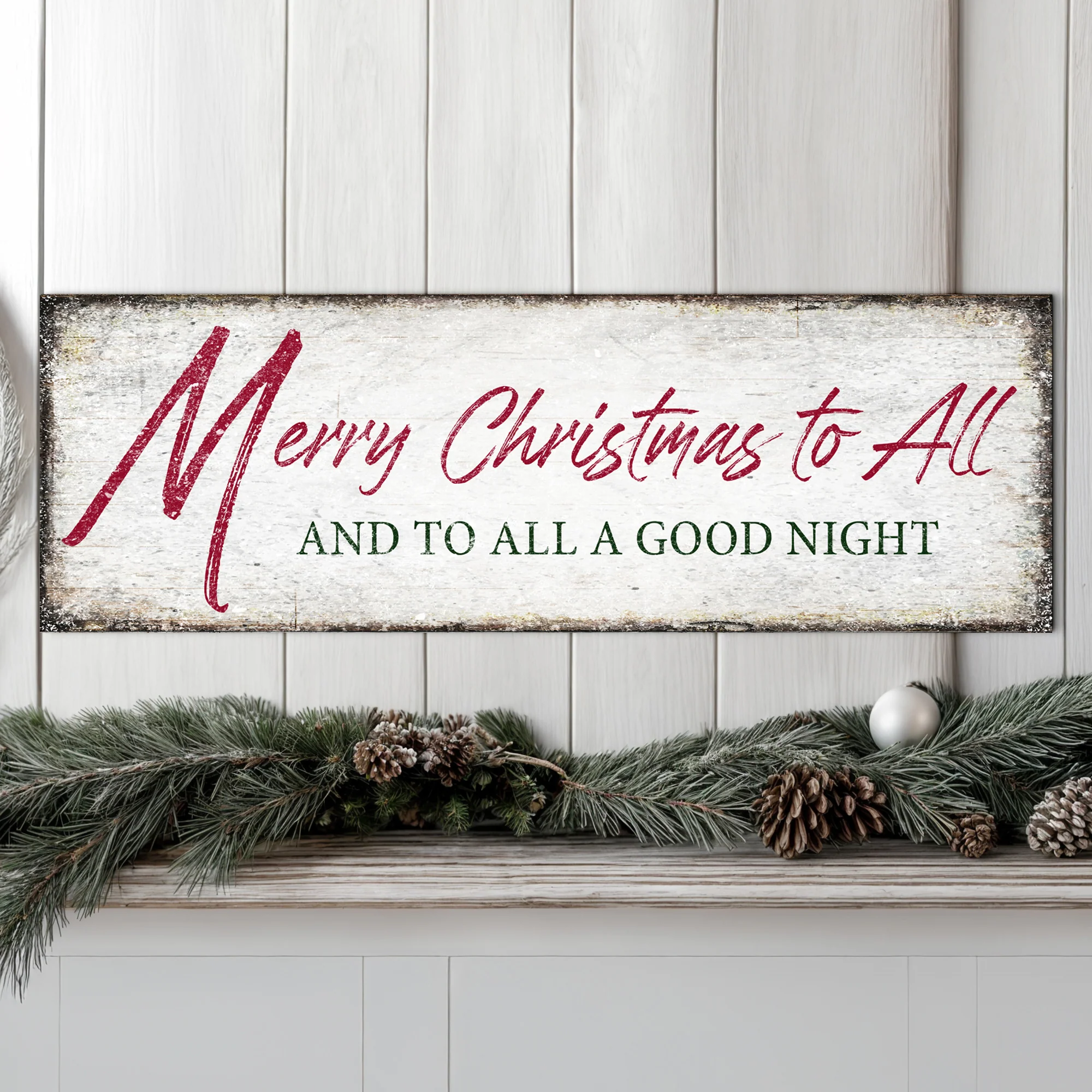 Merry Christmas To All And Goodnight Sign III - Image 3