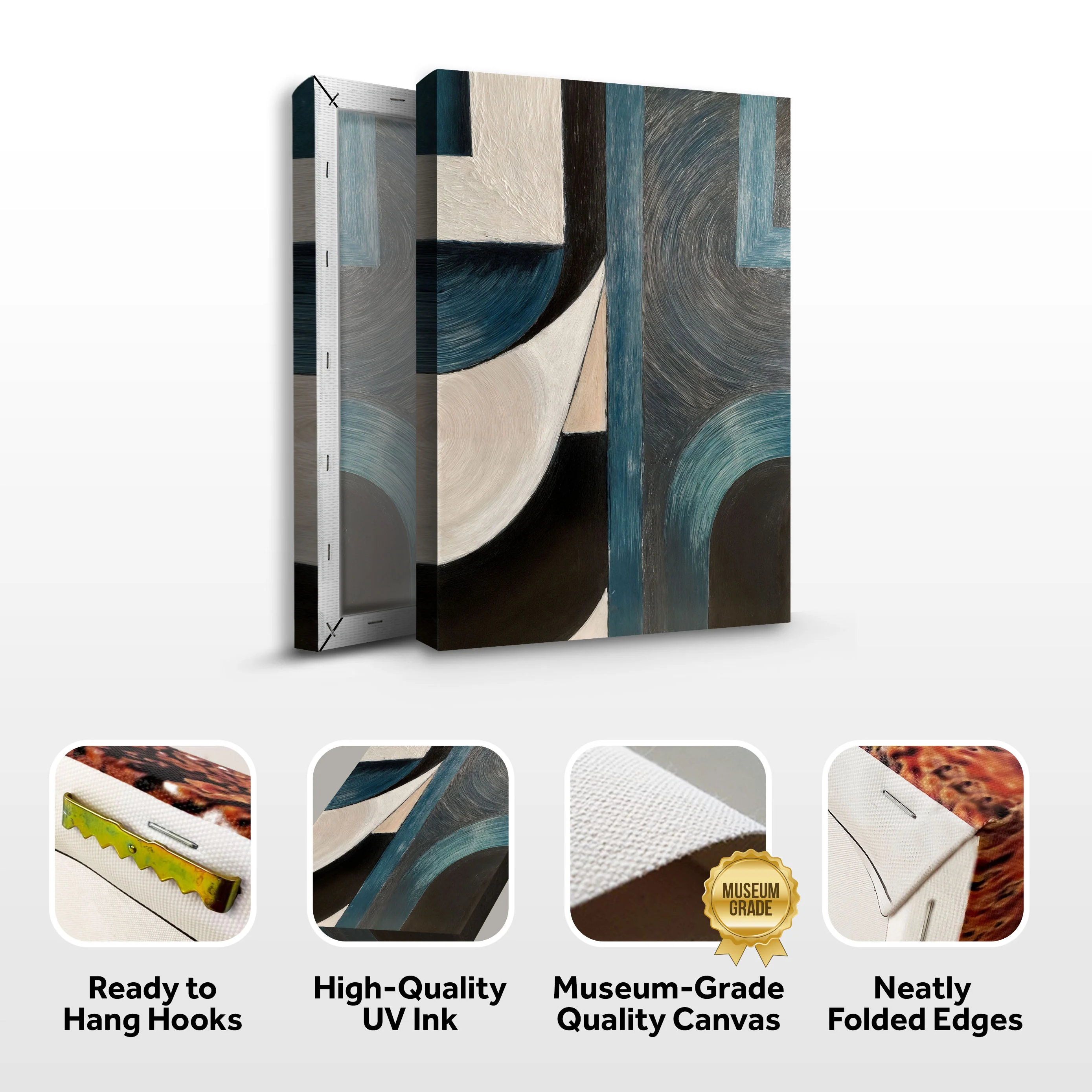 Midnight Current Abstract Wall Art - Image 8
