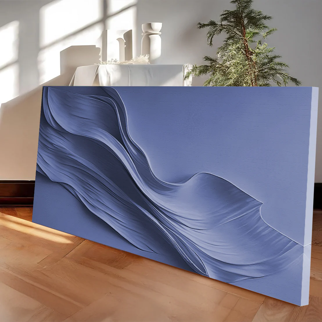 Midnight Navy Minimalist Wall Art - Image 4