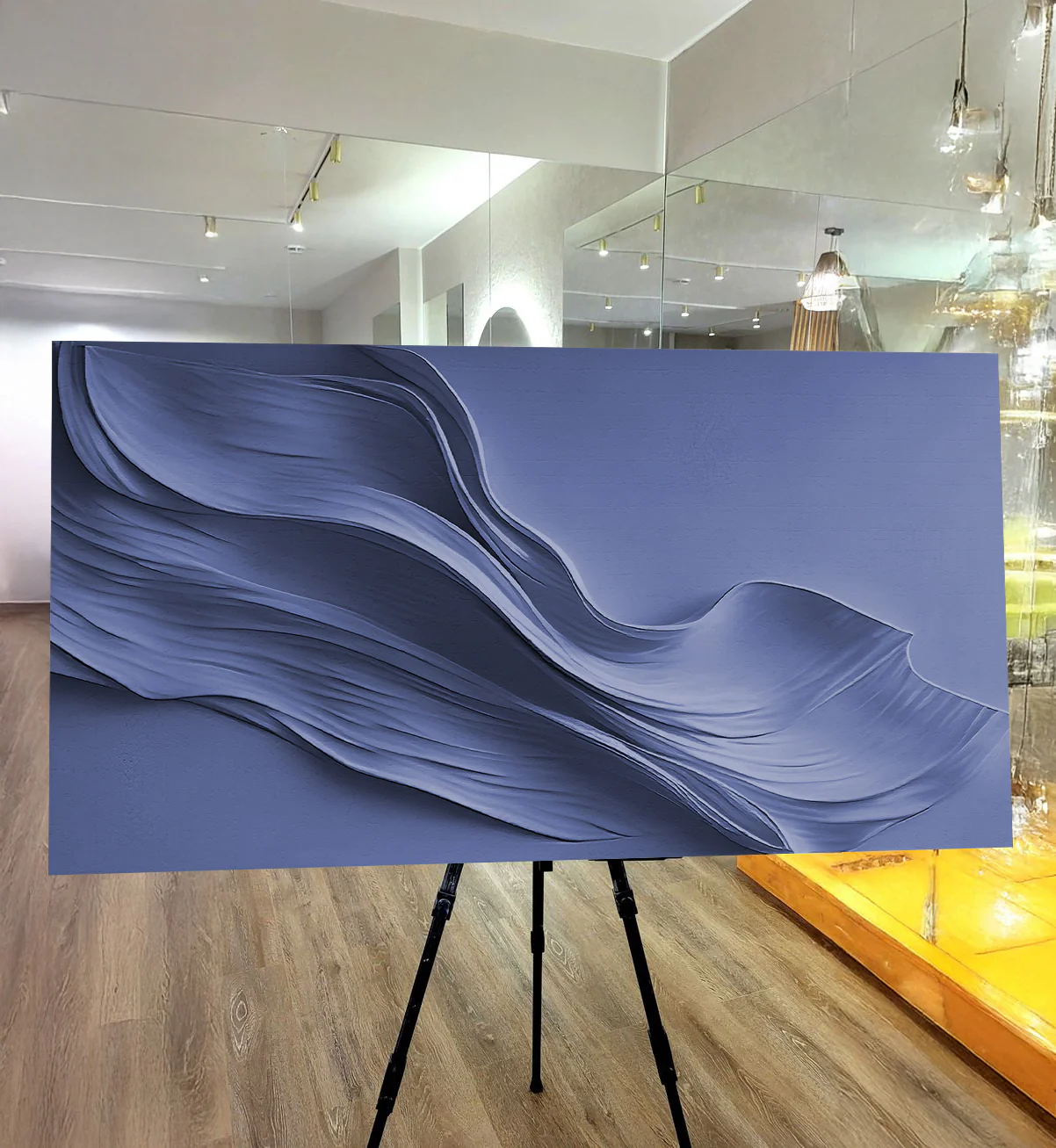 Midnight Navy Minimalist Wall Art - Image 5
