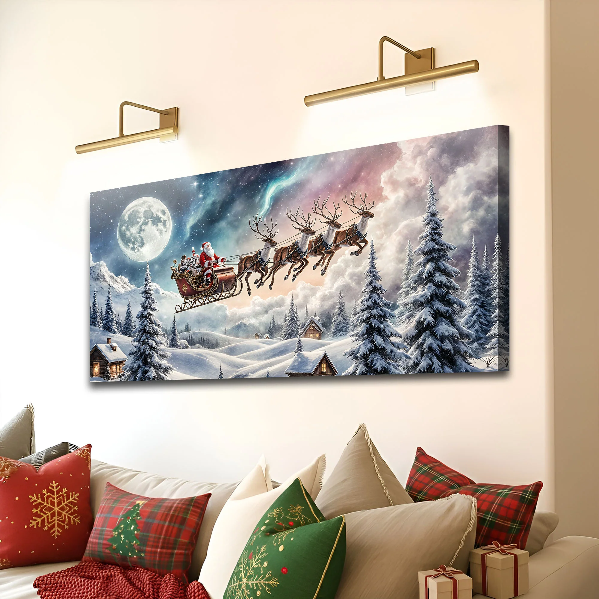 Midnight Sleigh Ride Christmas Wall Art - Image 4