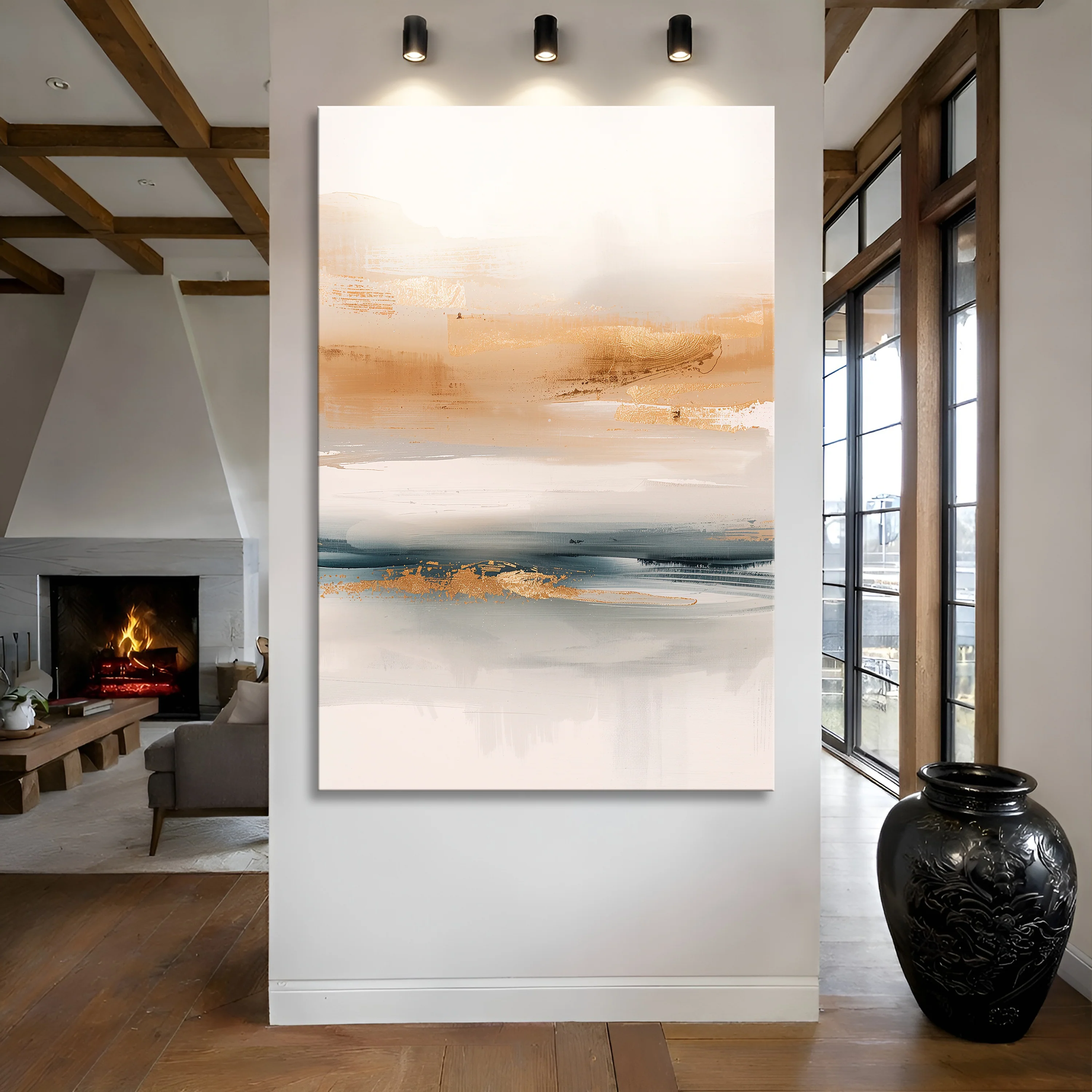 Mild Horizon Abstract  Wall Art - Image 3