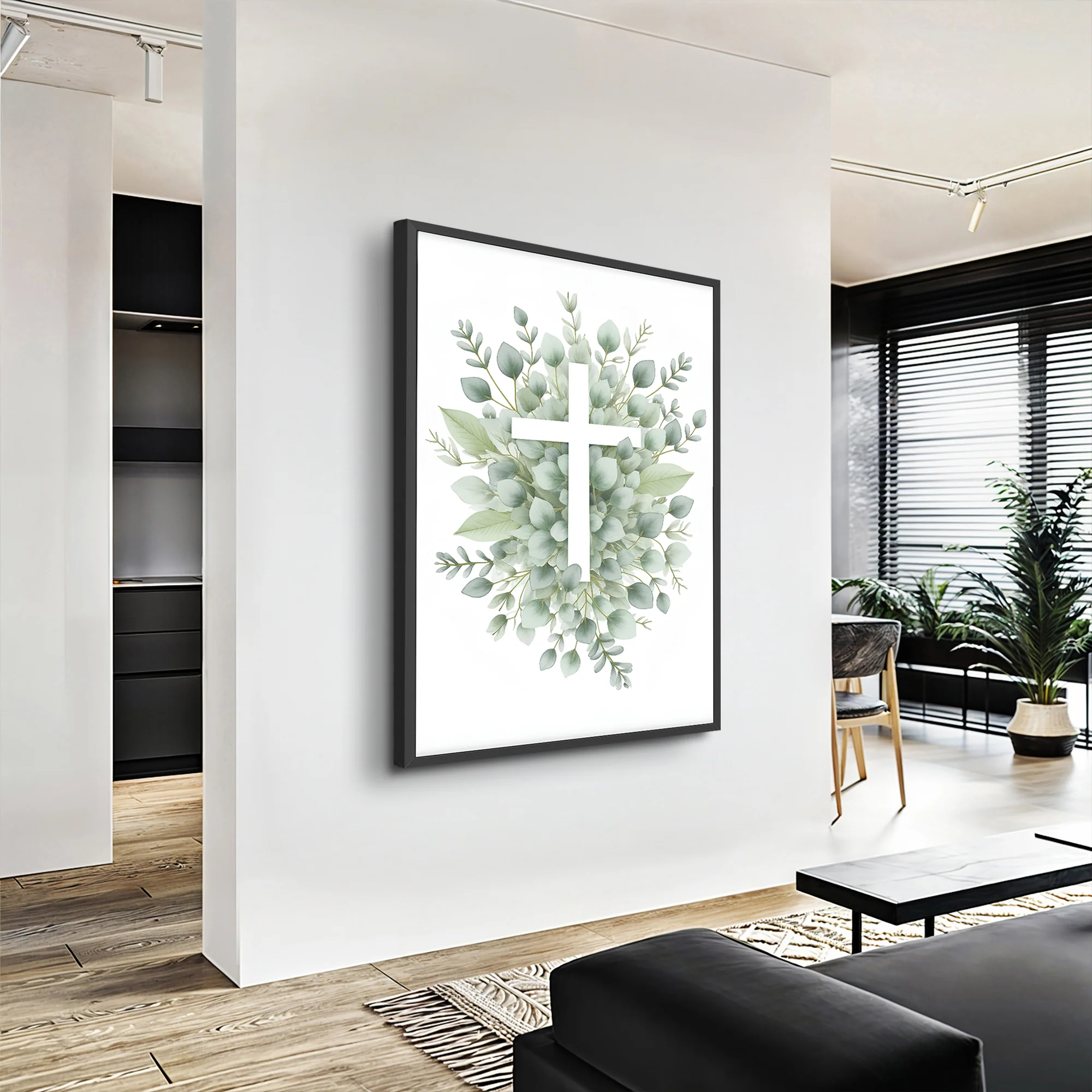 Minimalist Cross Faith Wall Art - Image 2