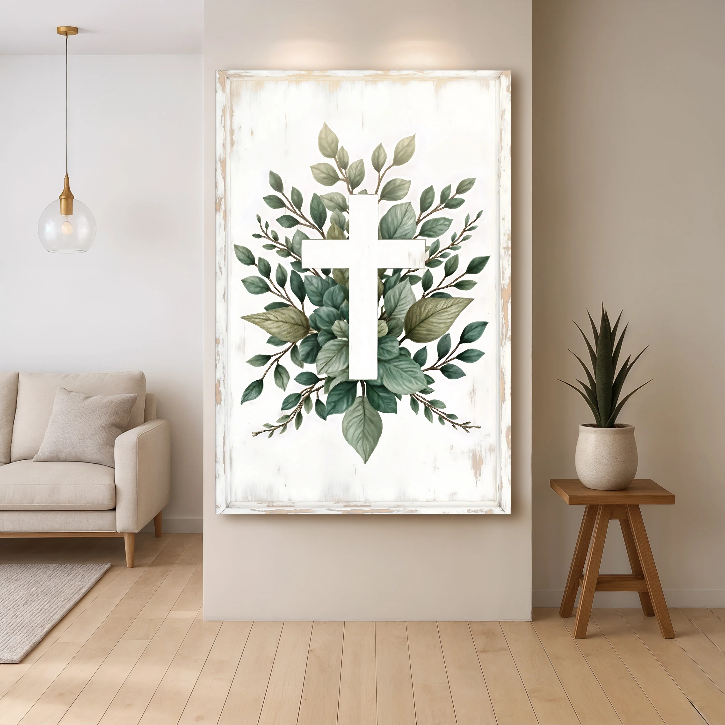 Minimalist Cross Faith Wall Art II - Image 5