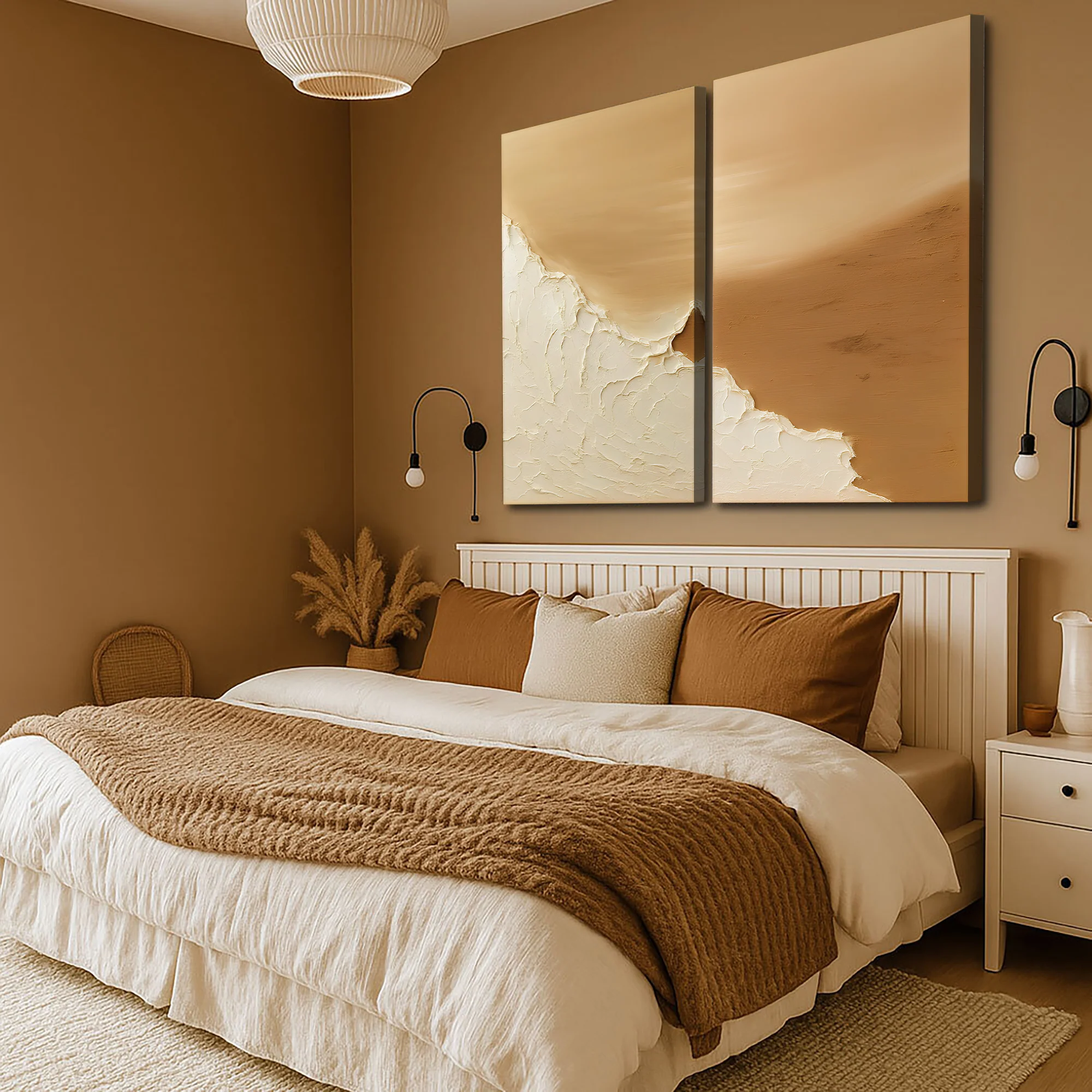 Minimalist Ebb and Flow Seascape Duo Wall Art - Image 2