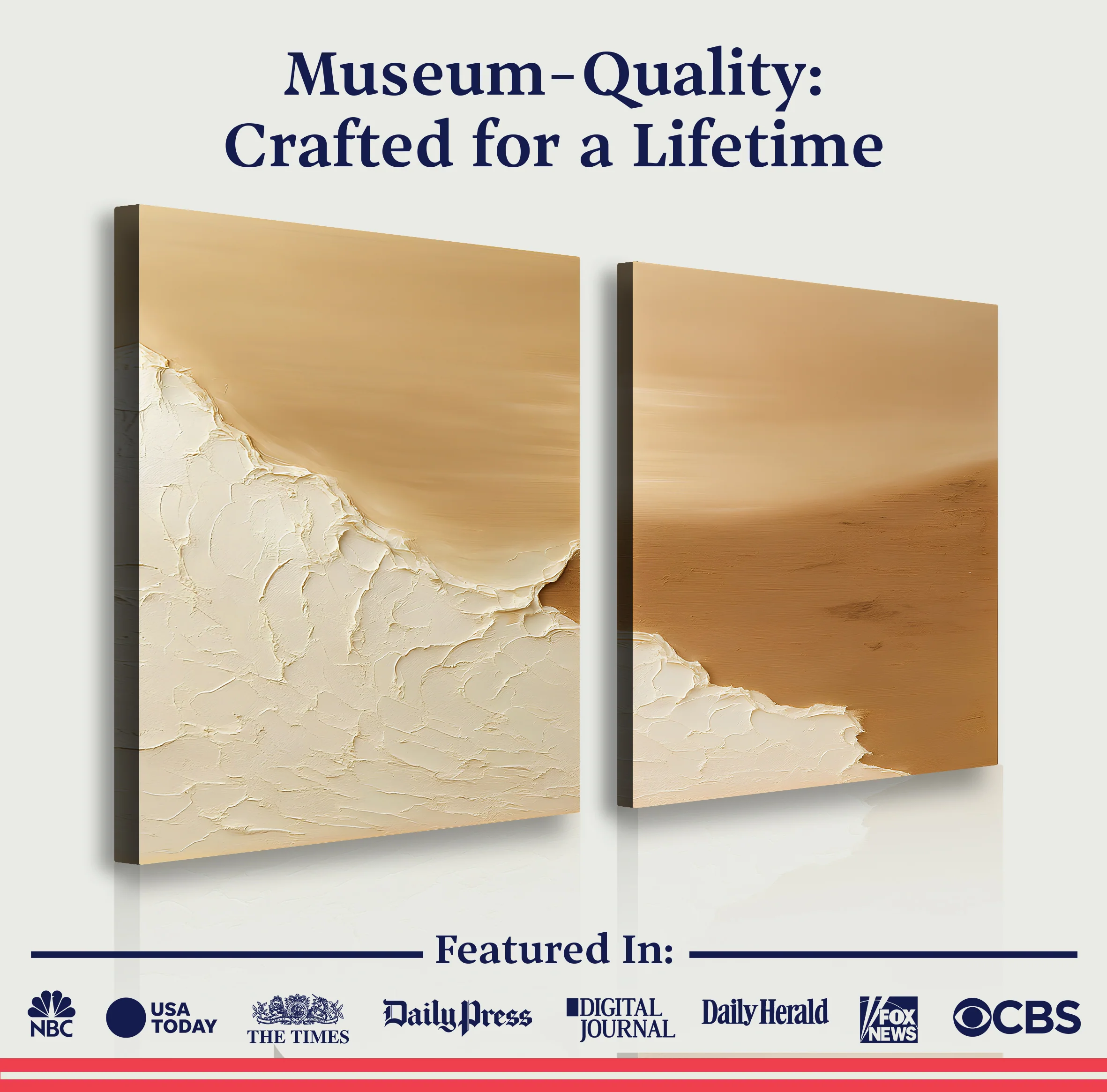 Minimalist Ebb and Flow Seascape Duo Wall Art - Image 6