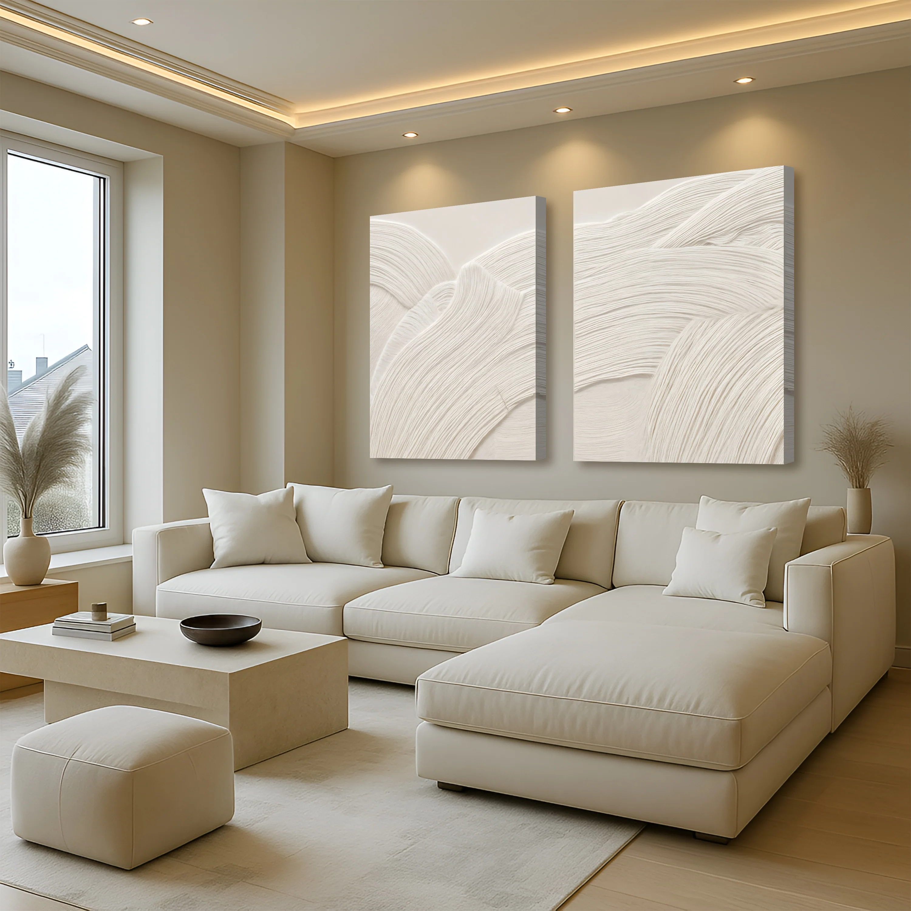 Minimalist Waves Duo Wall Art - Image 4