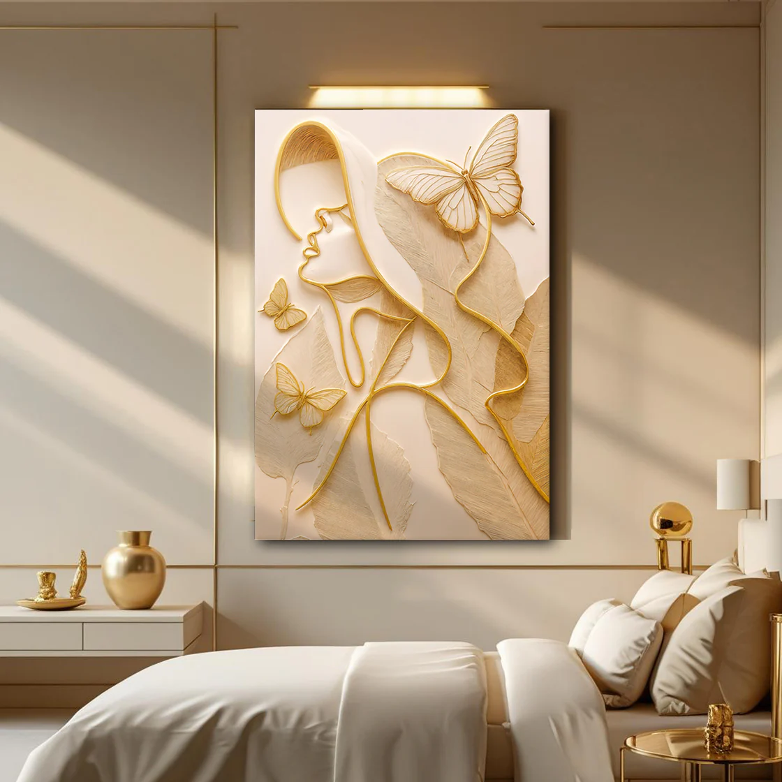 Minimalist Woman Line Wall Art - Image 3
