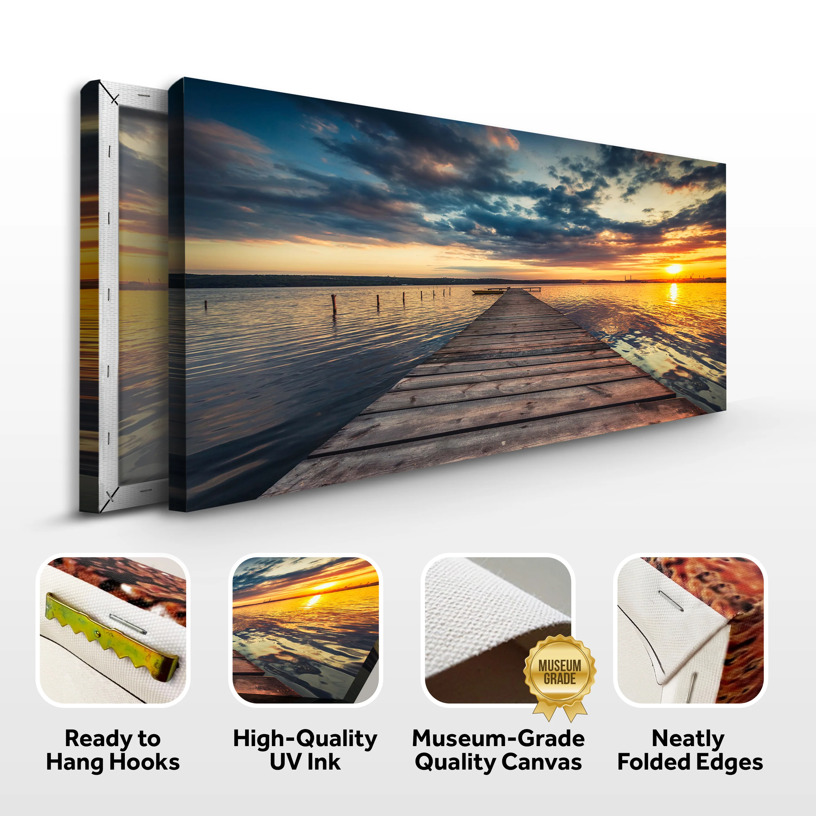 "Mirror Lake", Lake Matheson Canvas Wall Art - Image 4