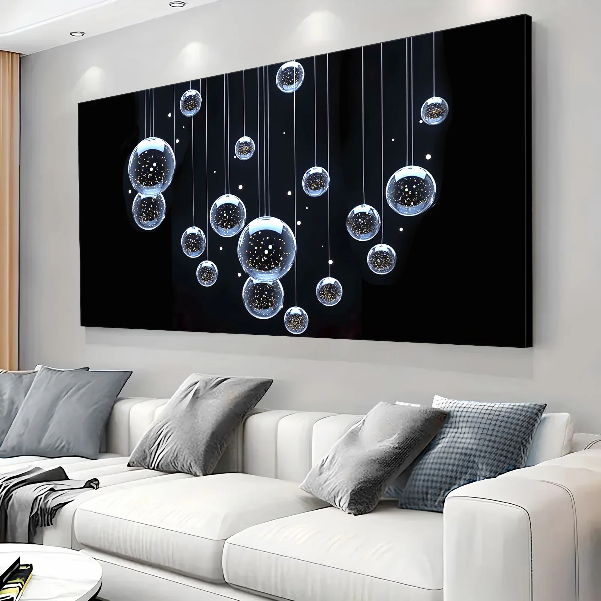 Modern Abstract Bubbles Wall Art - Image 4
