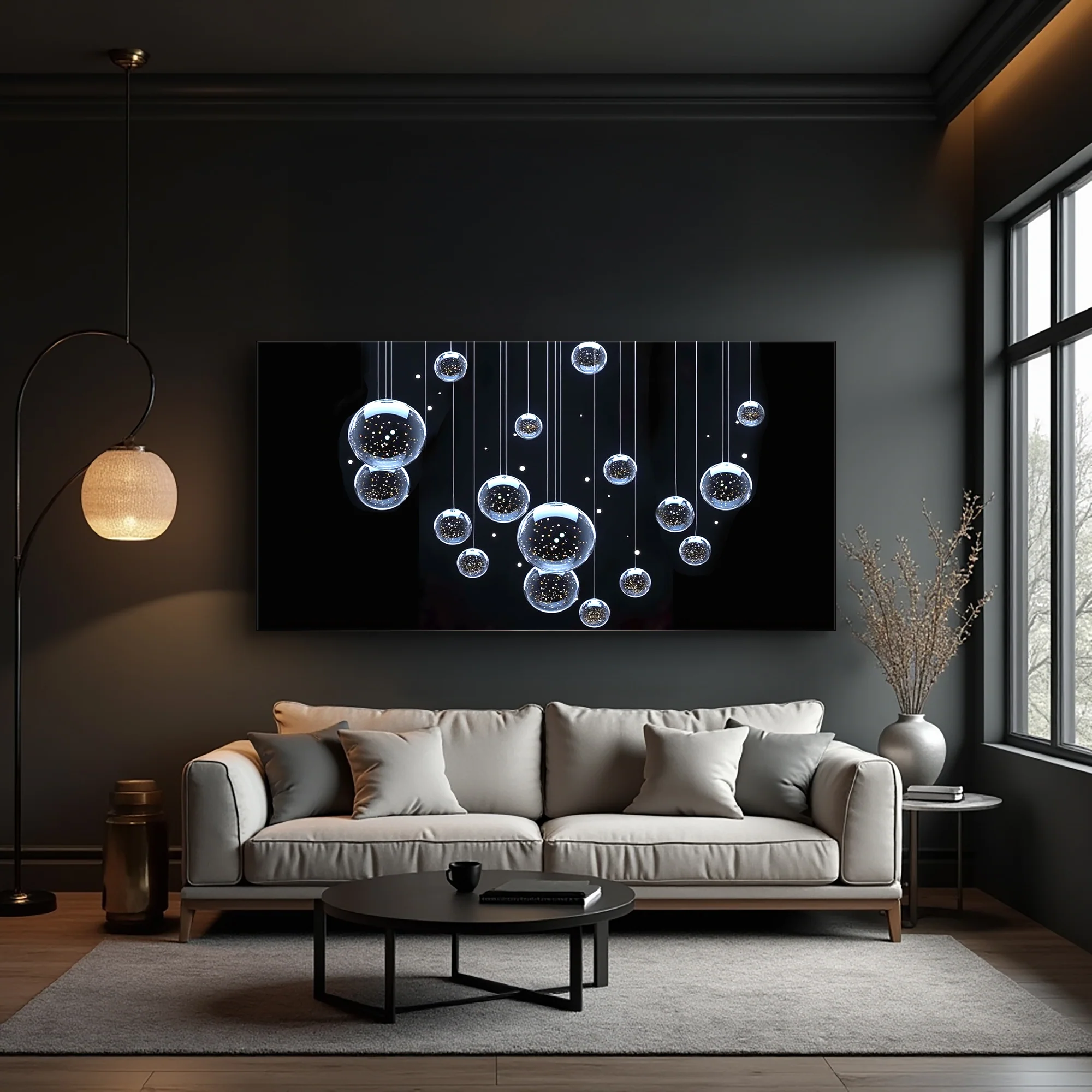 Modern Abstract Bubbles Wall Art - Image 5