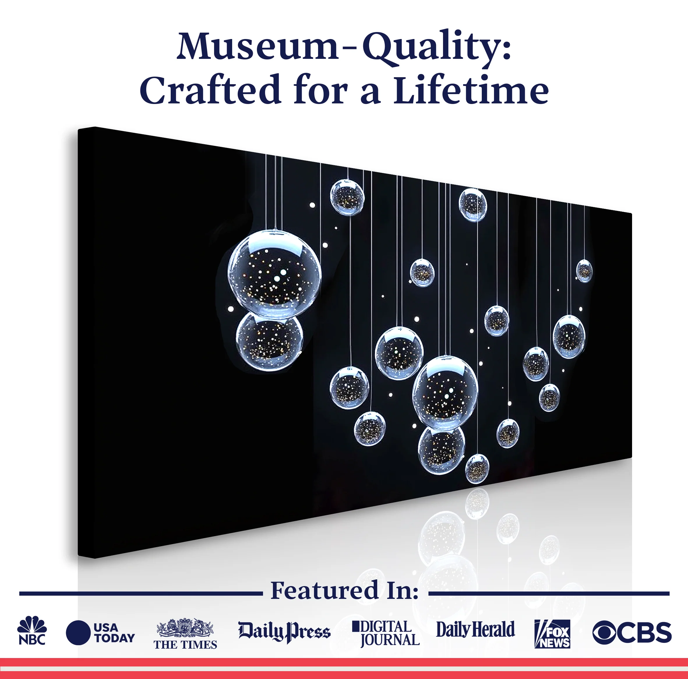 Modern Abstract Bubbles Wall Art - Image 6