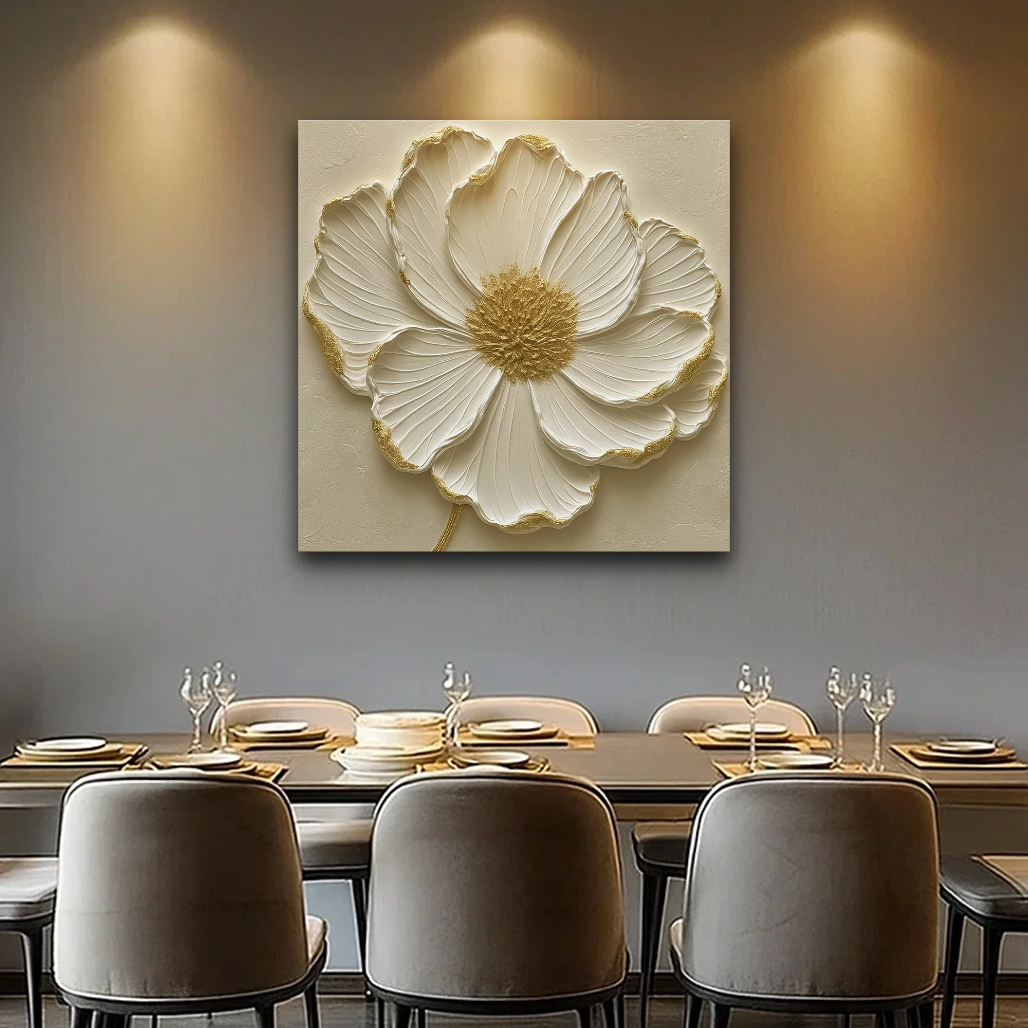 Modern Abstract Flower Wall Art - Image 3
