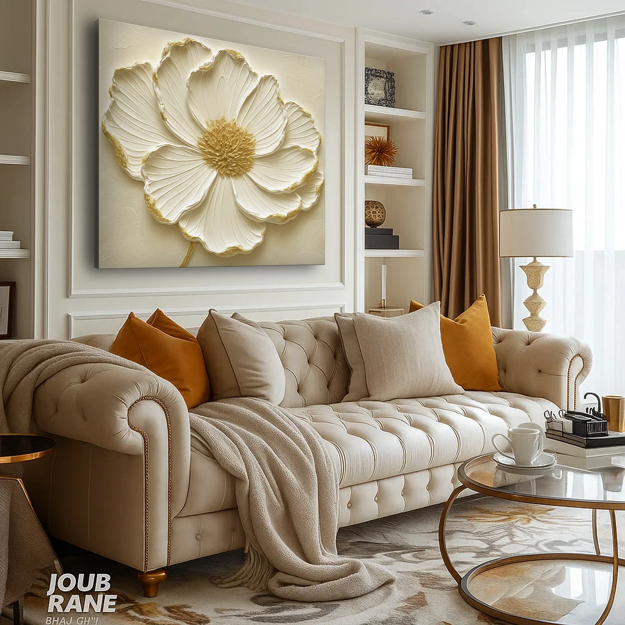 Modern Abstract Flower Wall Art - Image 4