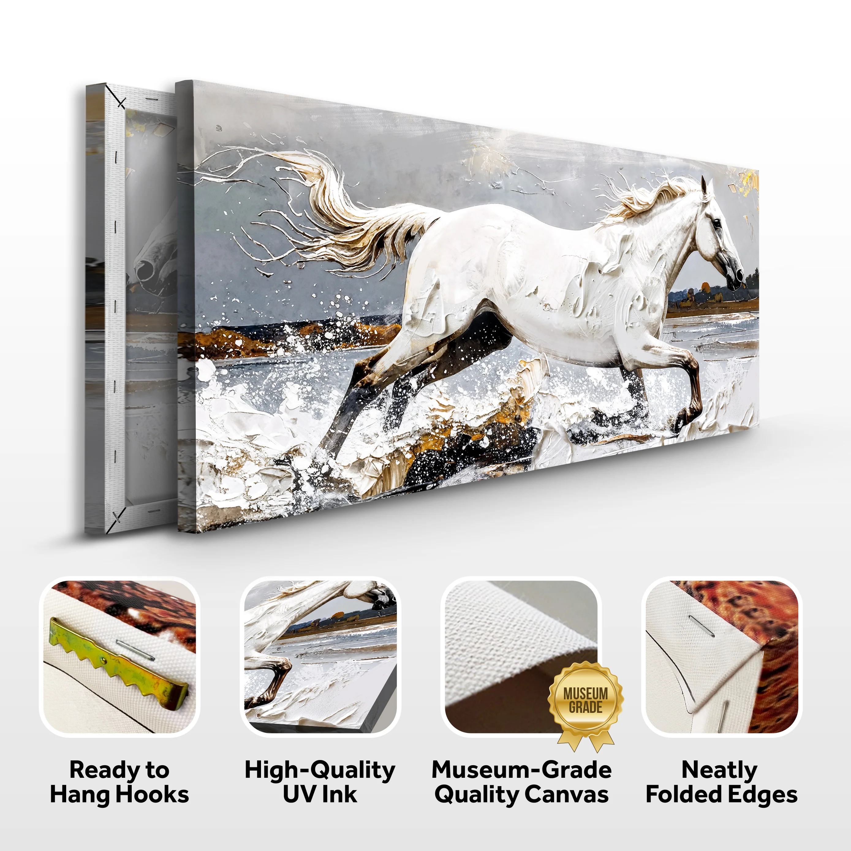 Modern Abstract Horse Wall Art - Image 8