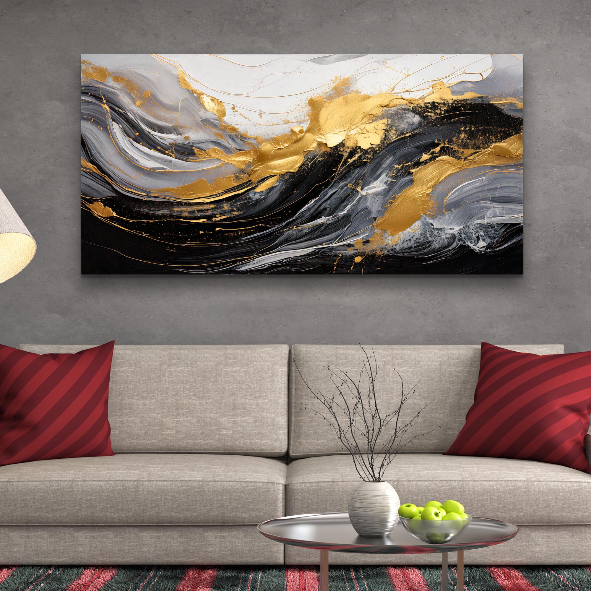 Modern Abstract Shadows Wall Art - Image 8