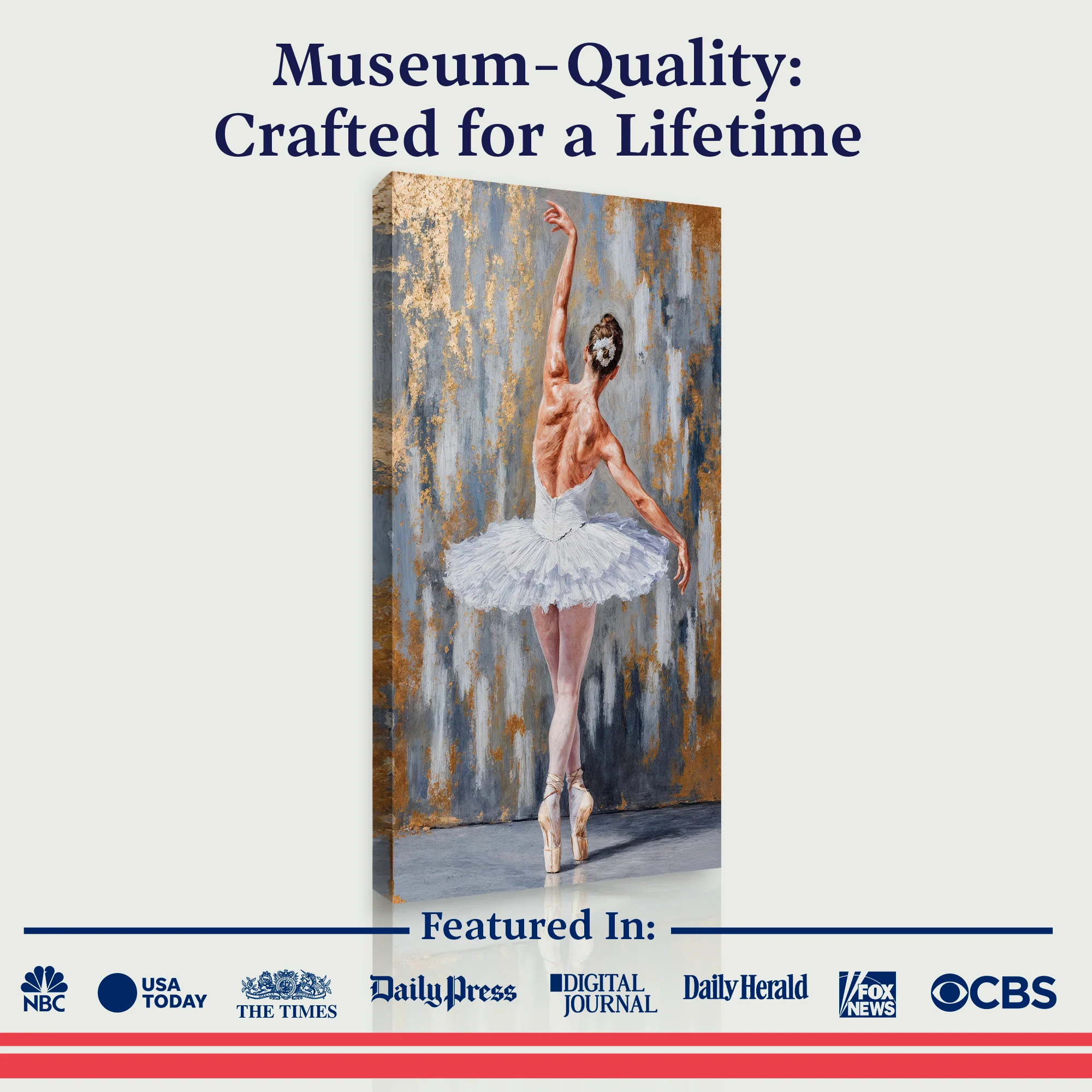 Modern Ballet Elegance Wall Art - Image 6