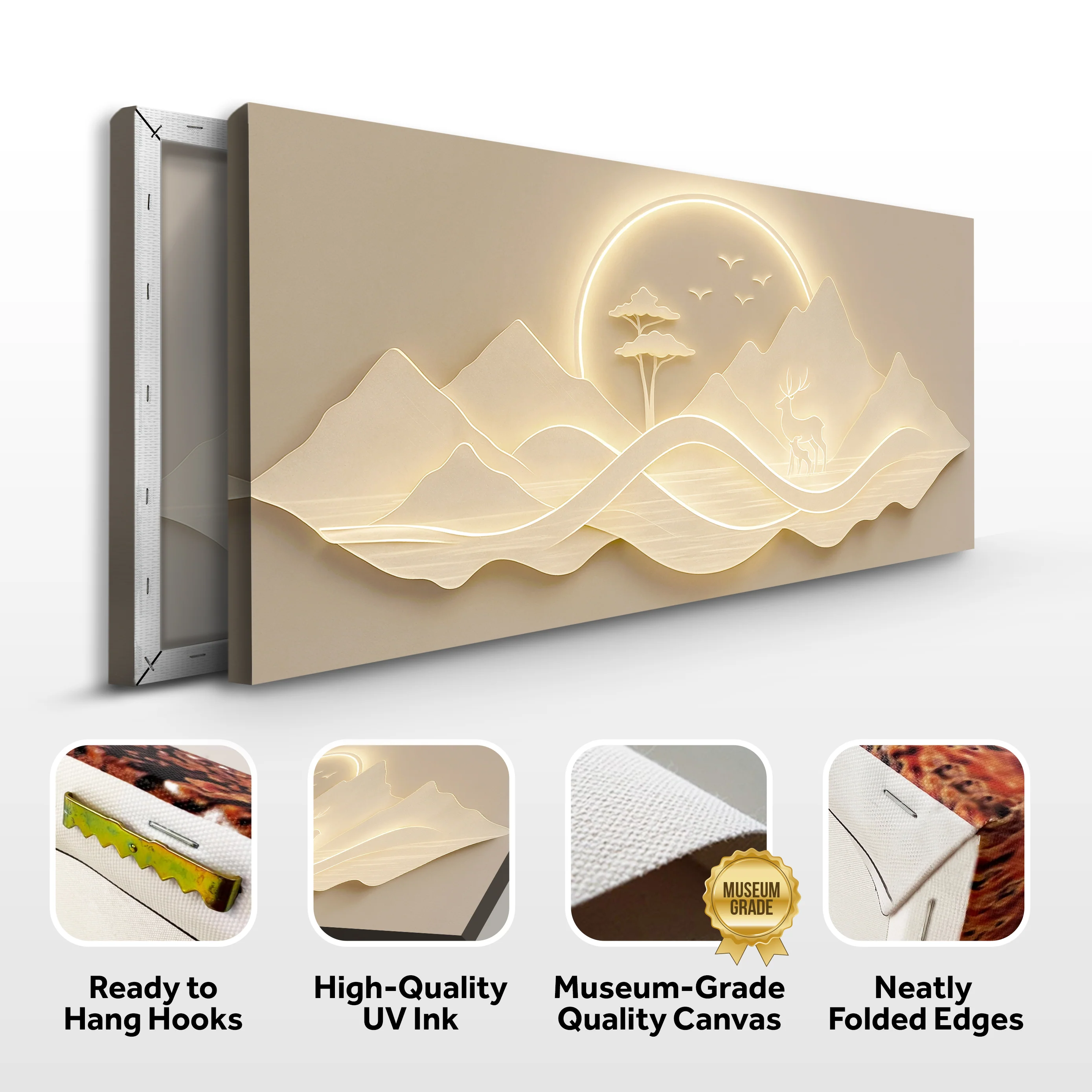 Modern Mountain Landscape Wall Art - Image 8