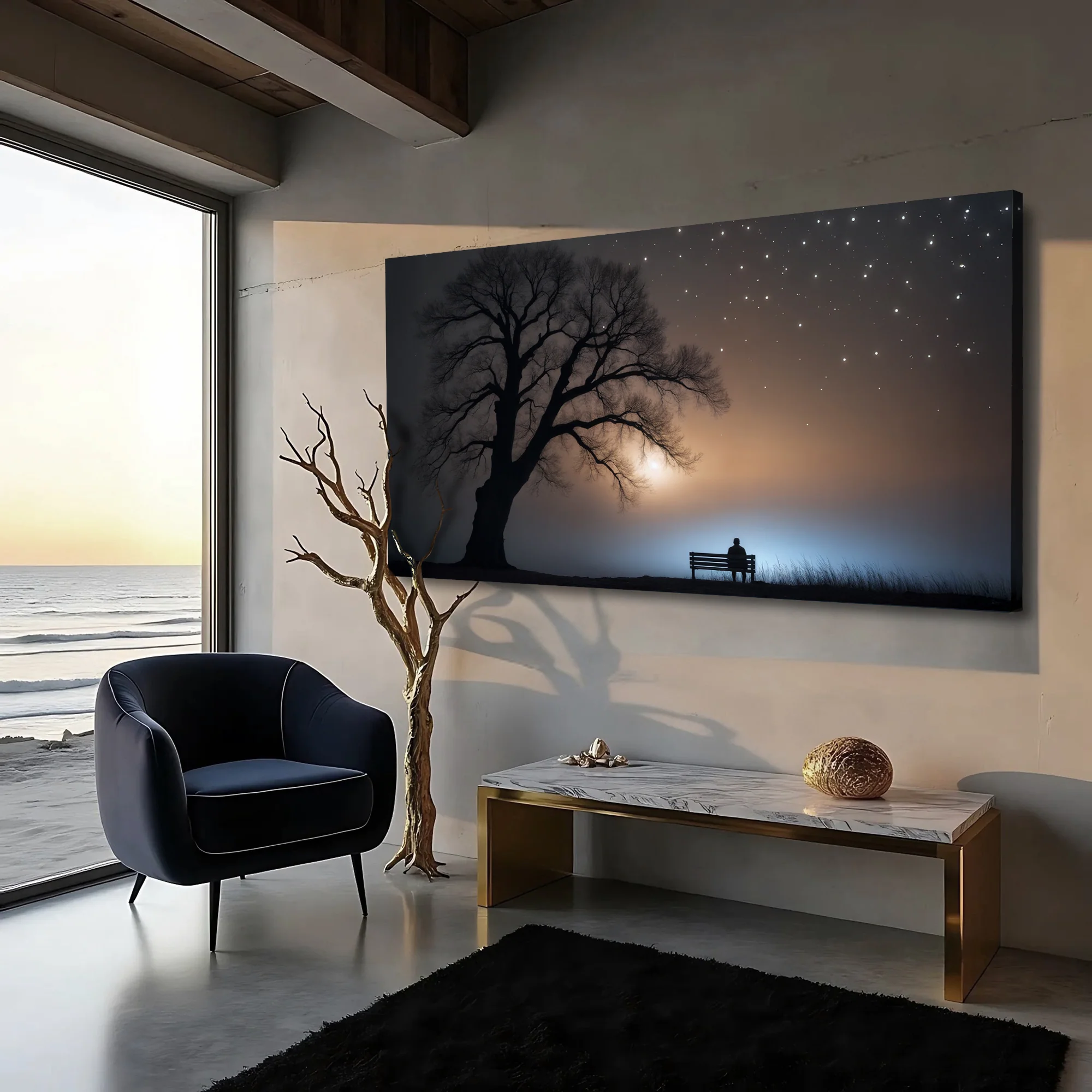 Modern Nature Scenery Wall Art - Image 2