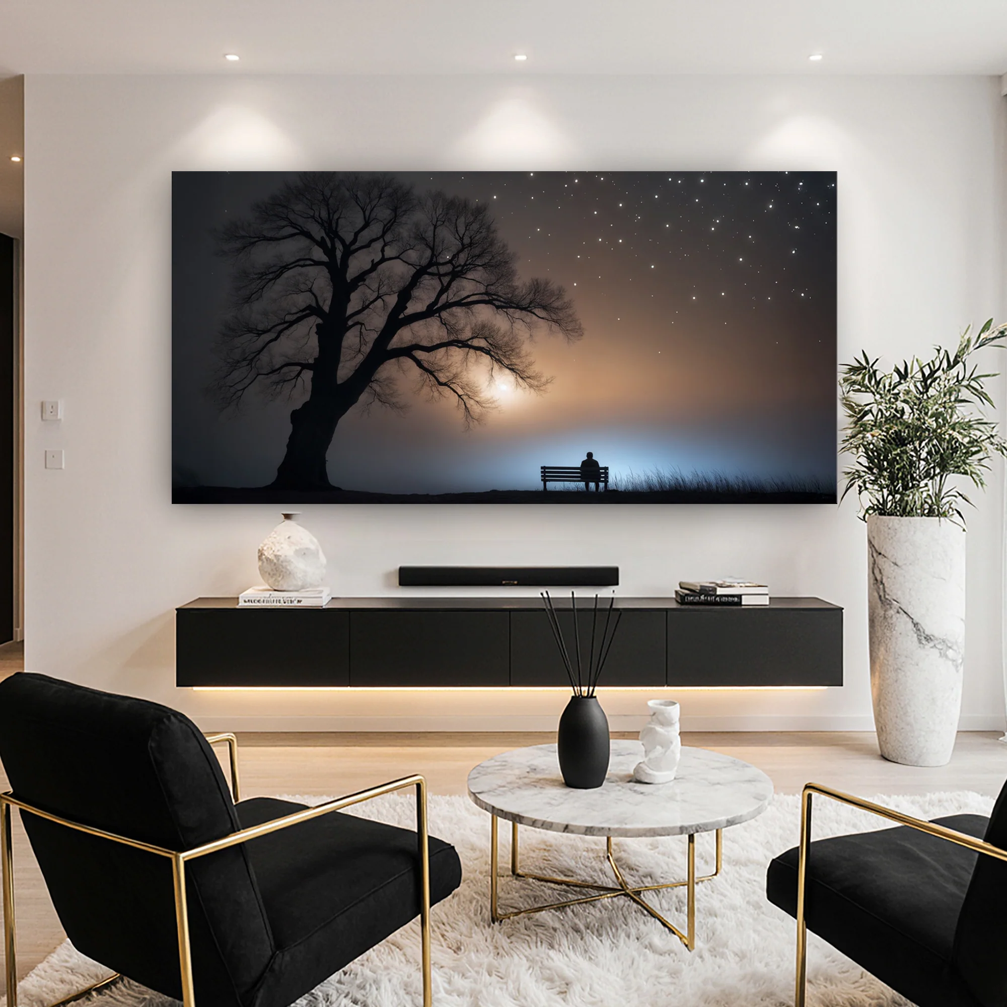 Modern Nature Scenery Wall Art - Image 3