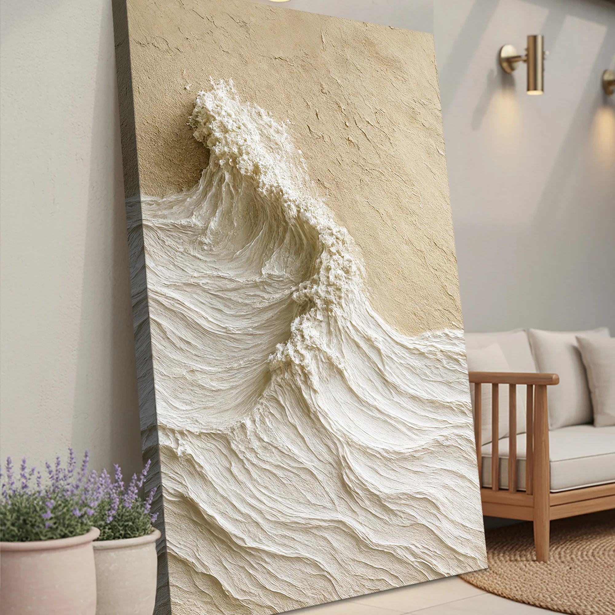 Modern Neutral Mountain Wall Art - Image 5