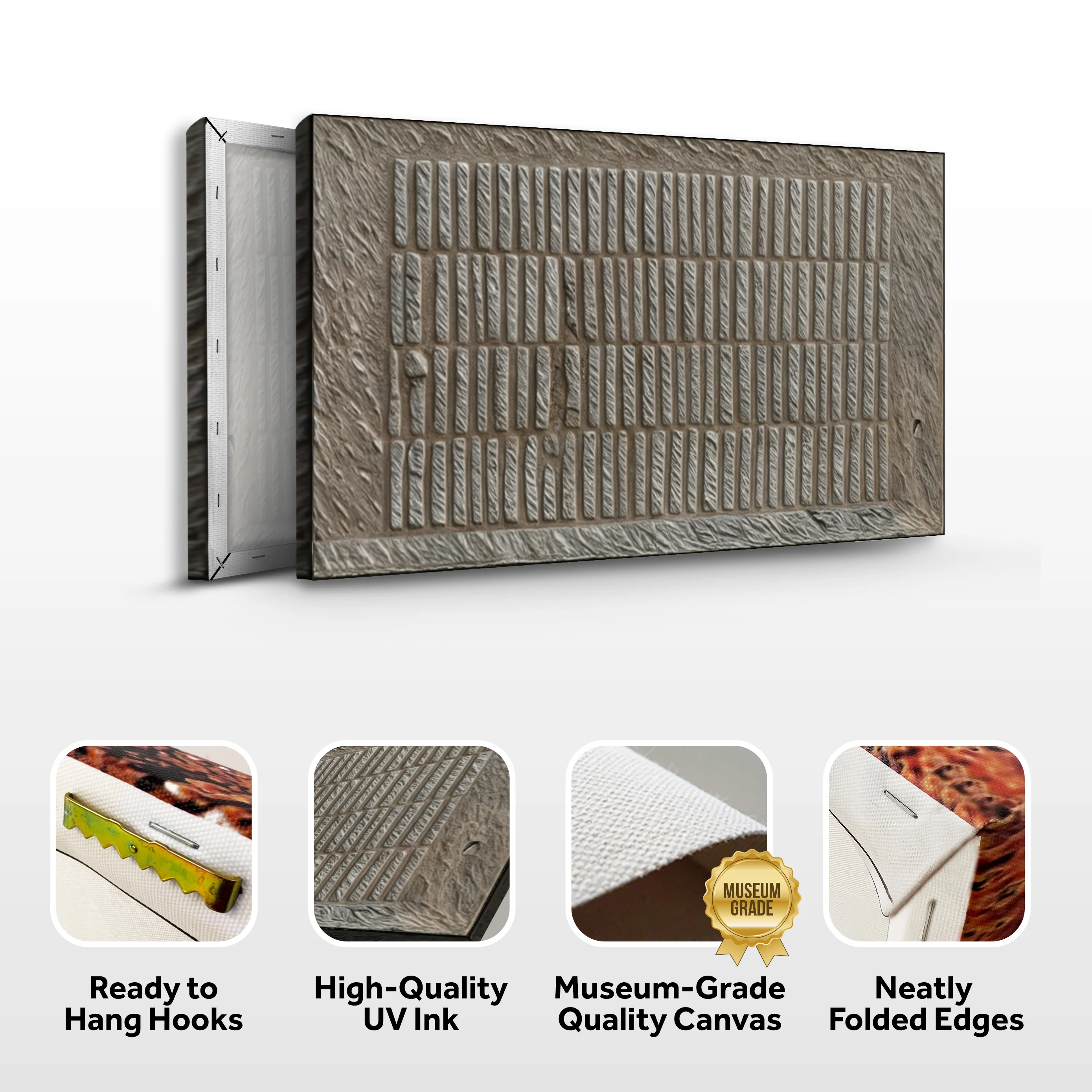 Modern Stone Pattern Wall Art - Image 4