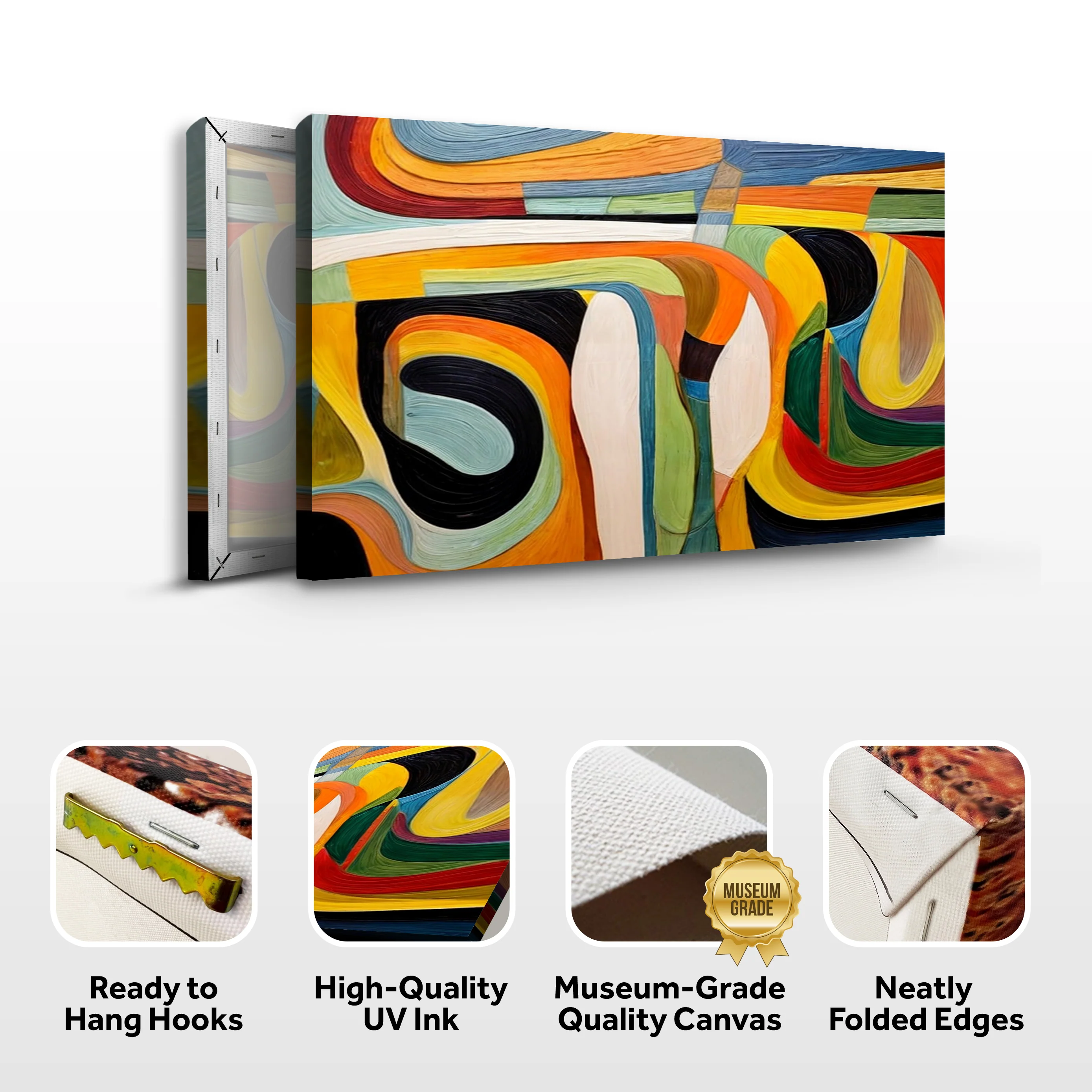 Modern Vibrant Abstract Wall Art - Image 4