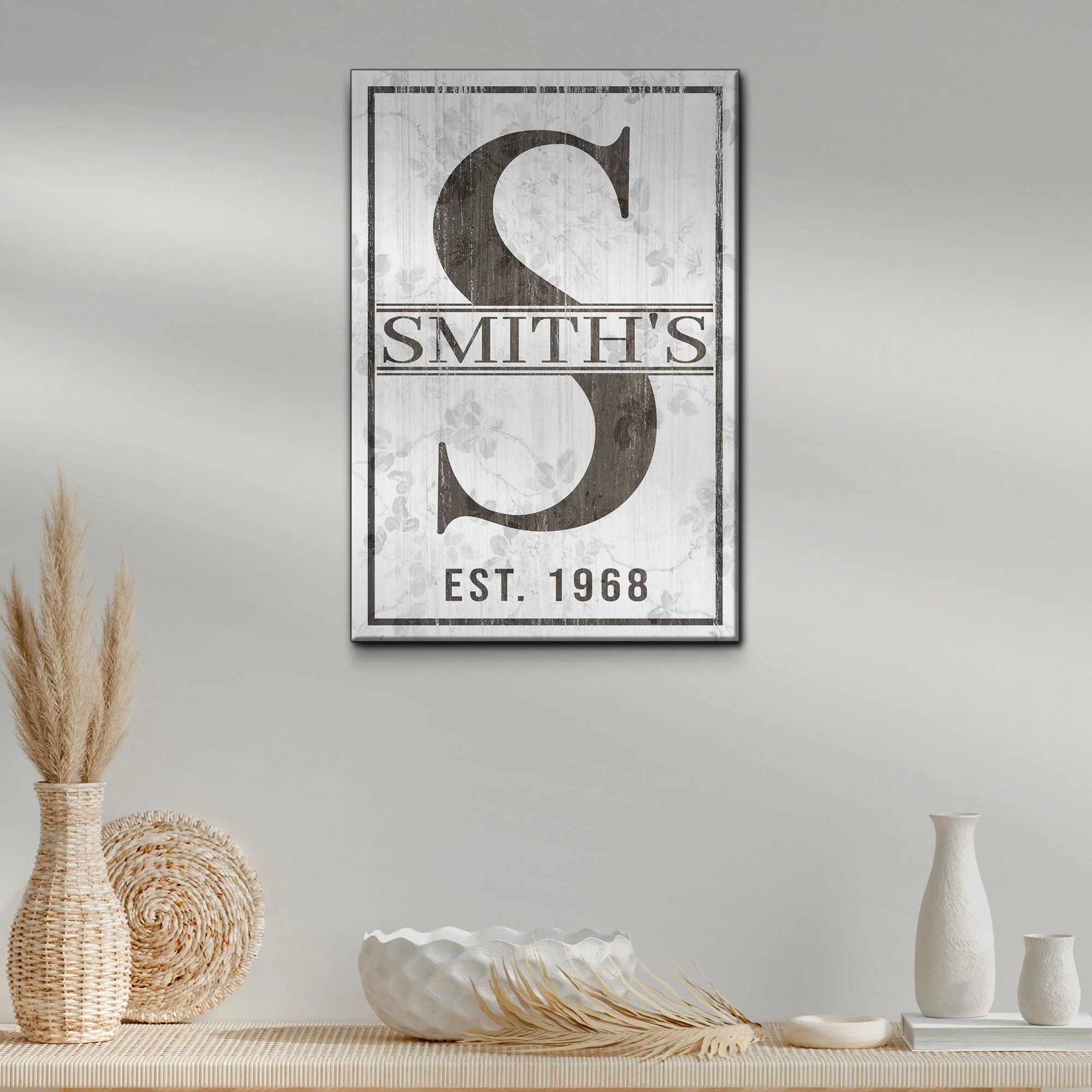 Monogram Sign II | Customizable Canvas - Image 2