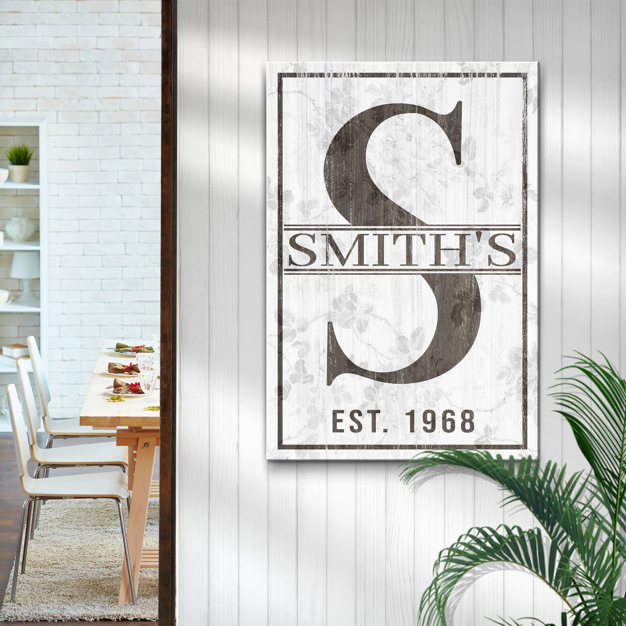 Monogram Sign II | Customizable Canvas - Image 3
