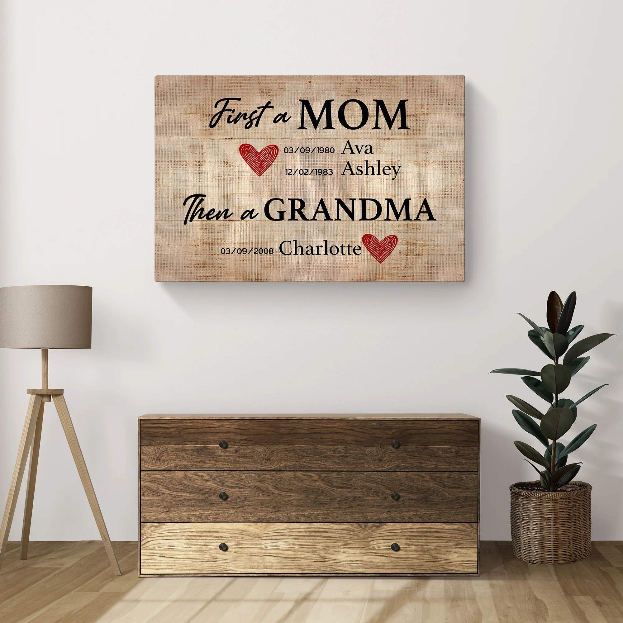 Mother's Day Sign First A Mom - Image 3