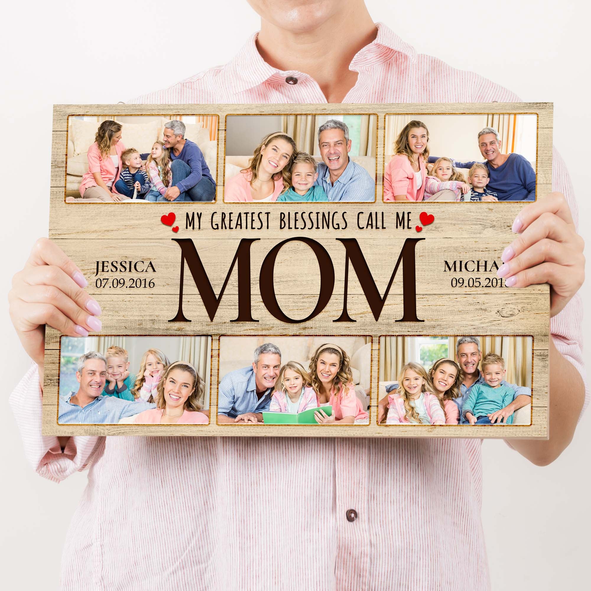 Mother's Day Sign My Greatest Blessings Call Me Mom II - Image 2