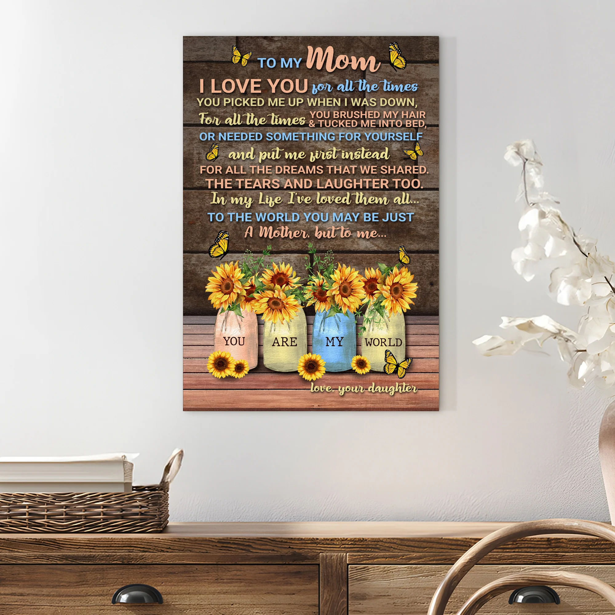 Mother's Day Sign To Me You Are My World - Image 3