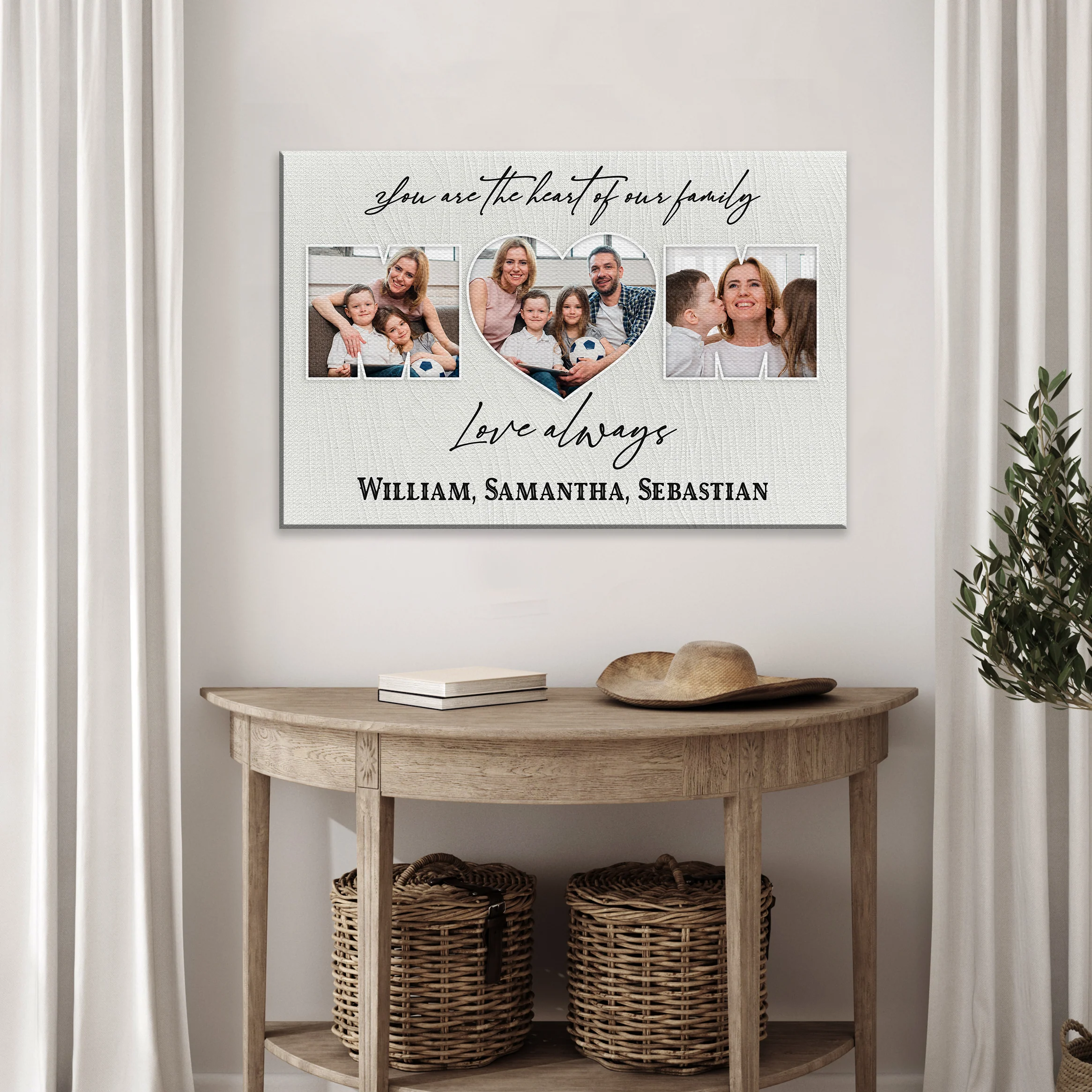 Mother's Day Sign You Are The Heart Of The Family - Image 3