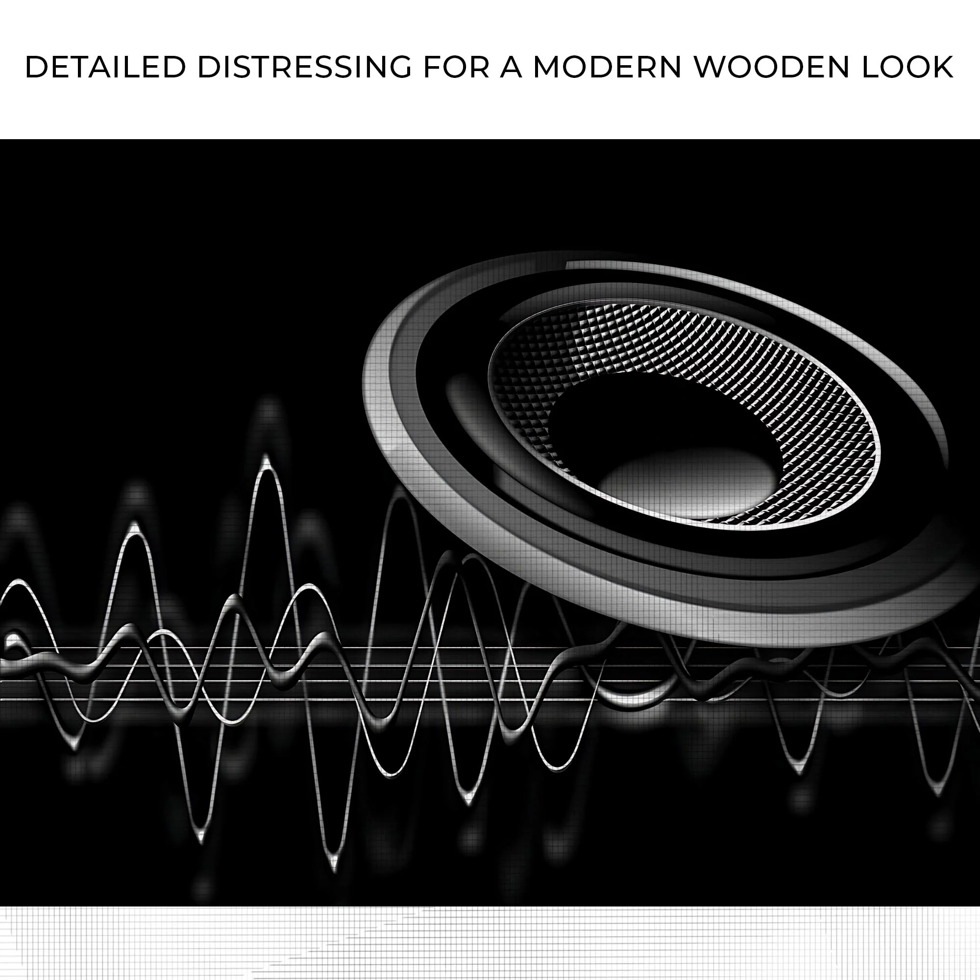 Music Equipment Speakers Monochrome Canvas Wall Art - Image 4