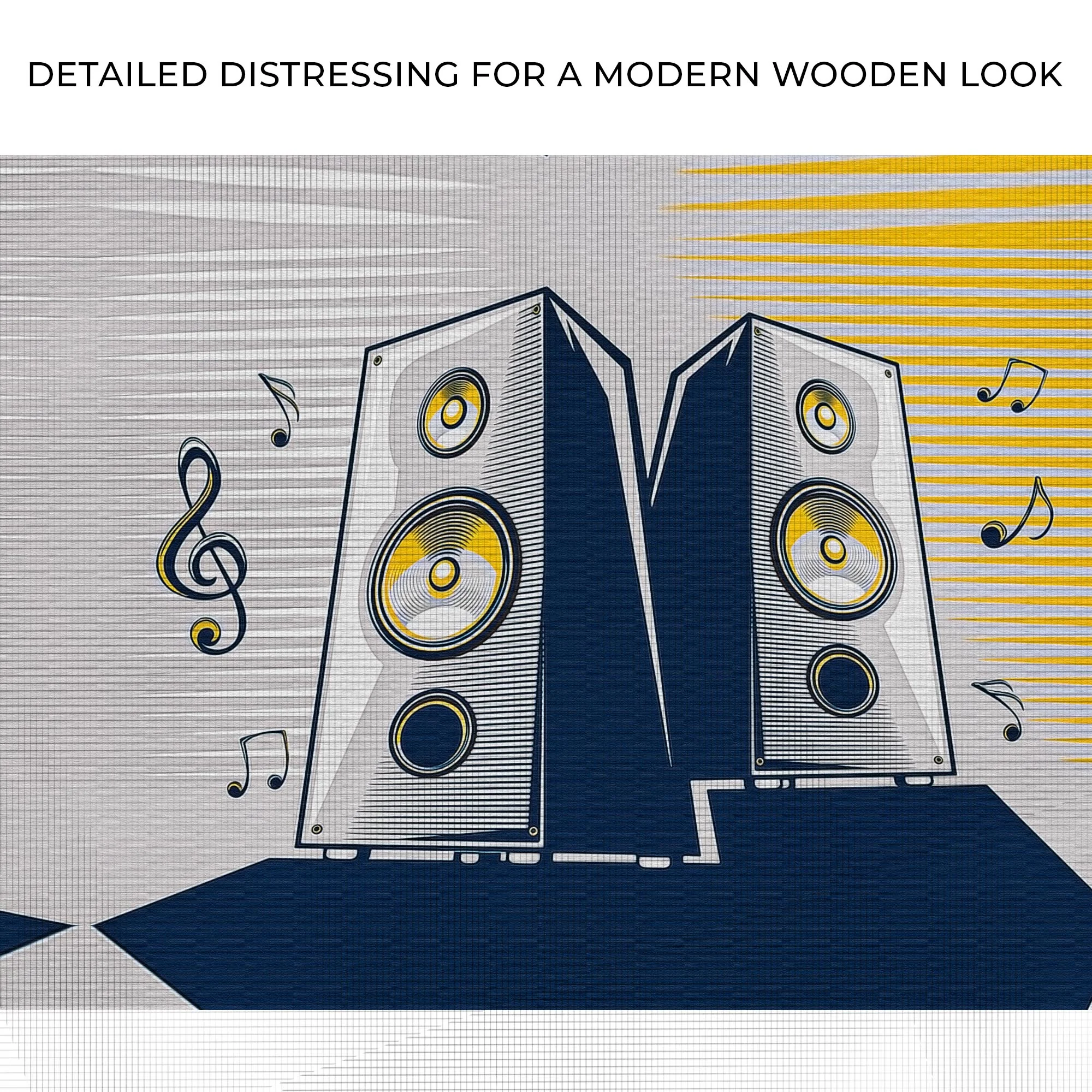 Music Equipment Speakers Pop Art Canvas Wall Art - Image 4