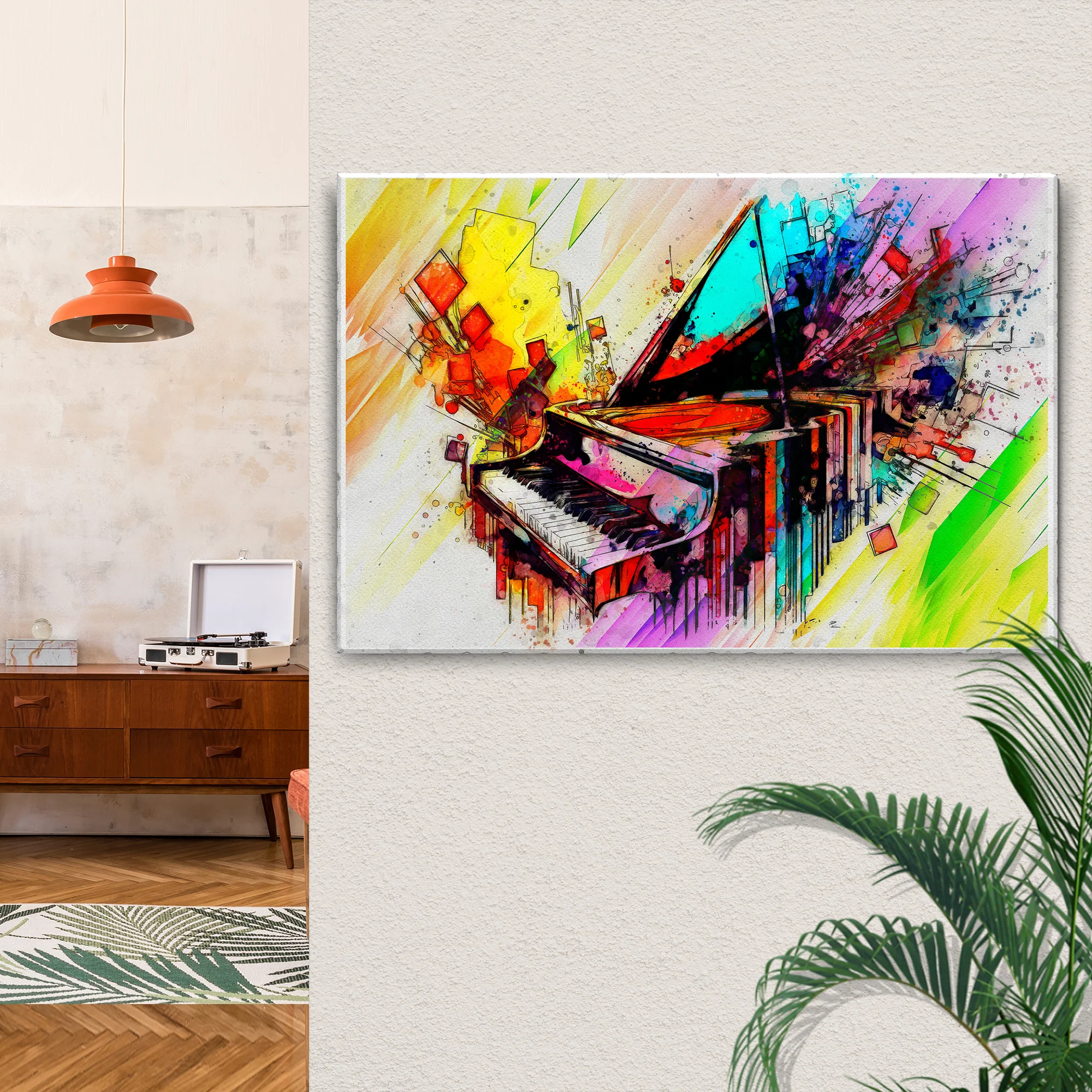 Music Genres Classical Abstract Canvas Wall Art - Image 2