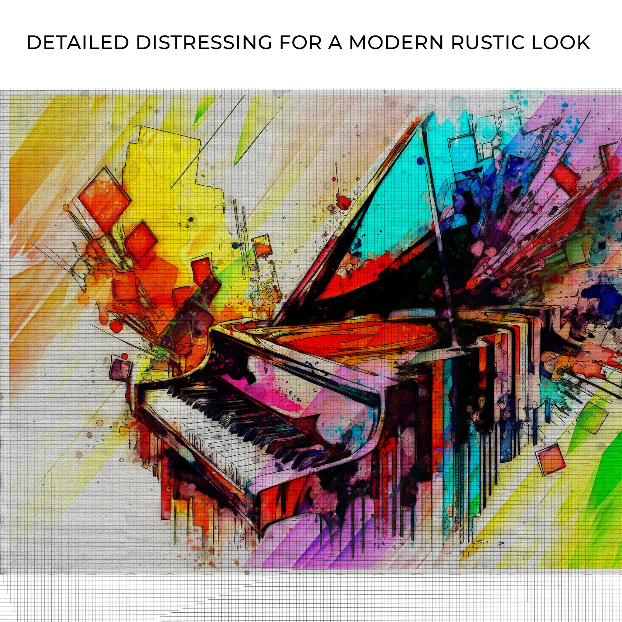 Music Genres Classical Abstract Canvas Wall Art - Image 4