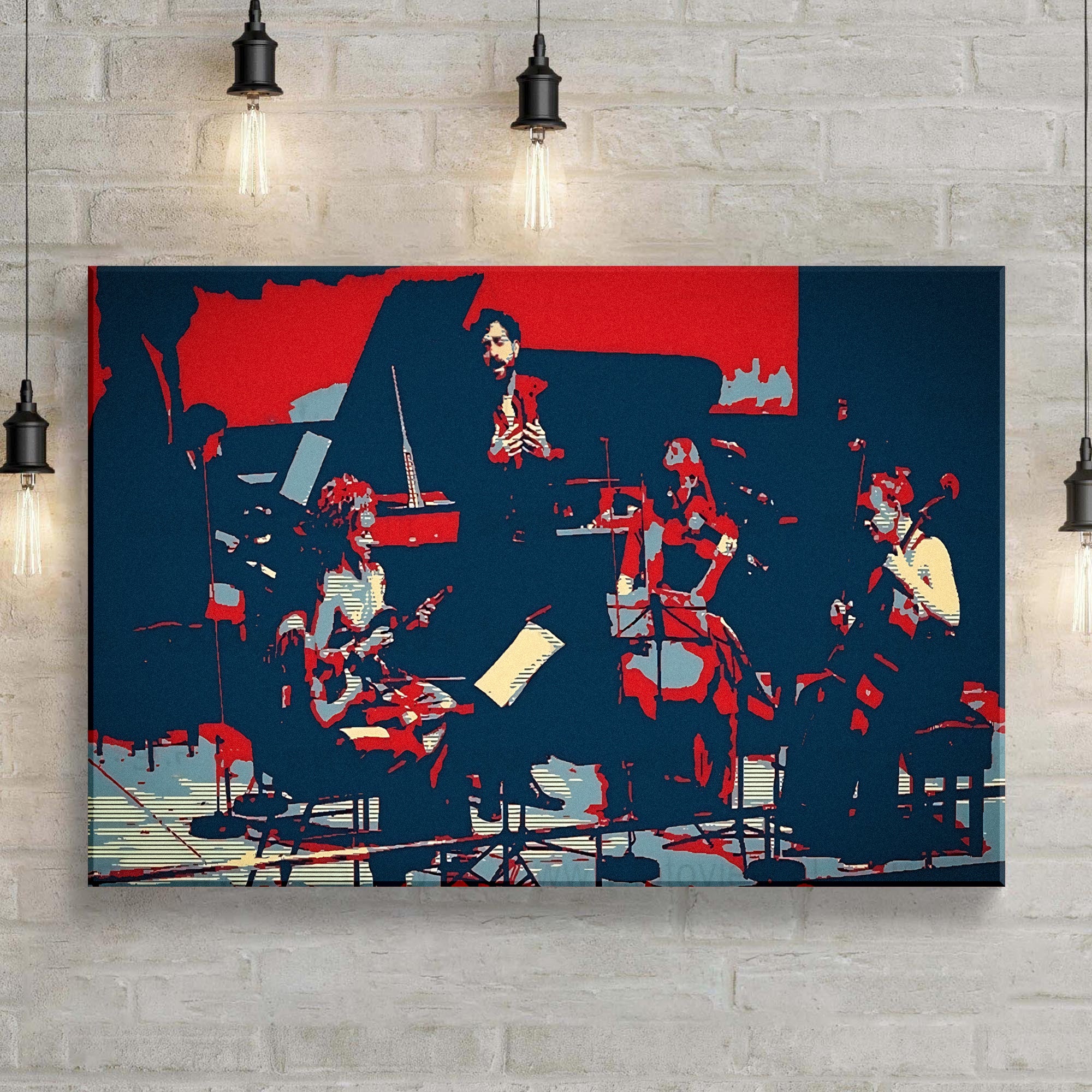 Music Genres Classical Pop Art Canvas Wall Art - Image 3